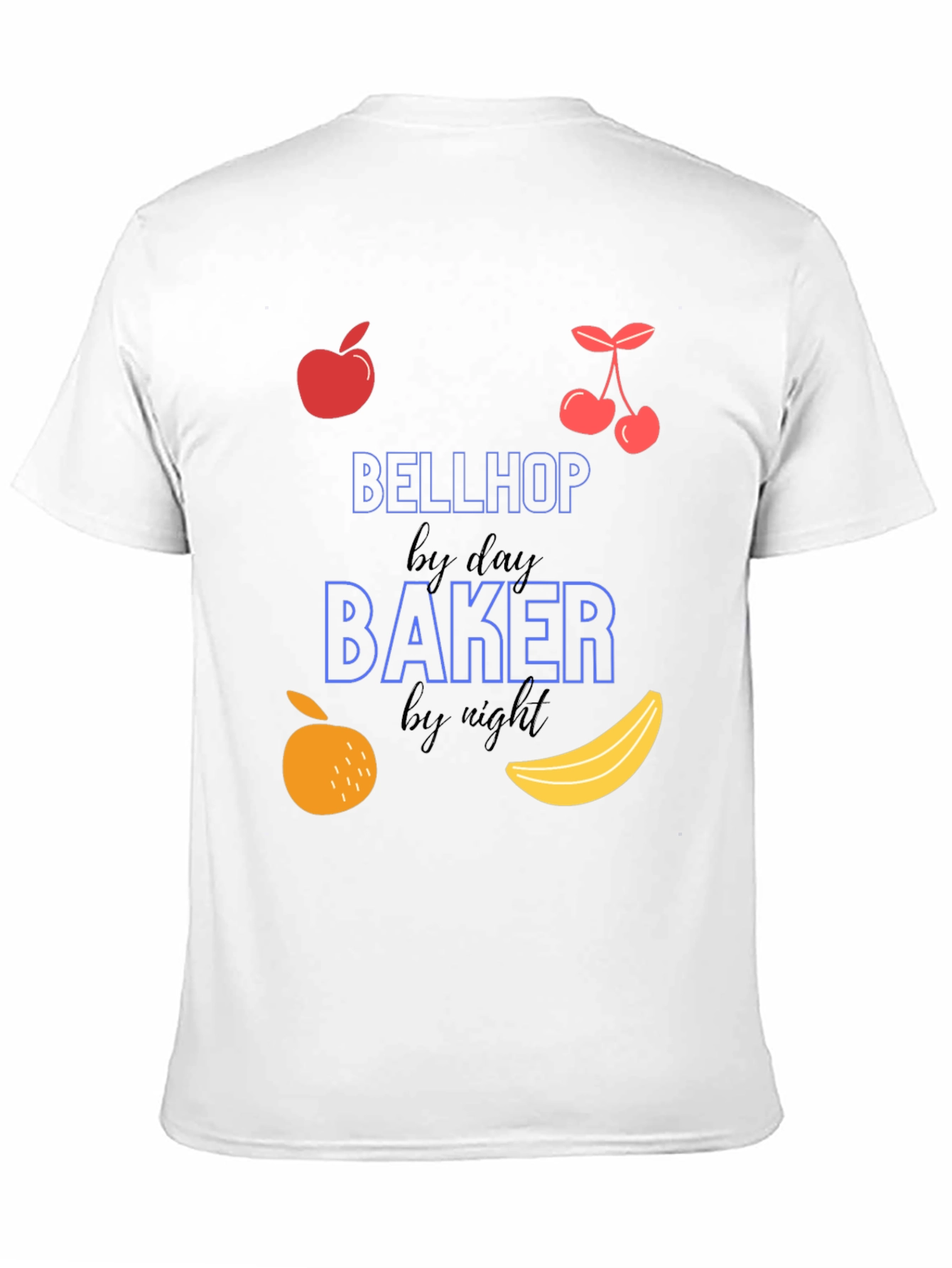 Black Bellhop By Day Baker By Night T-Shirt view 11