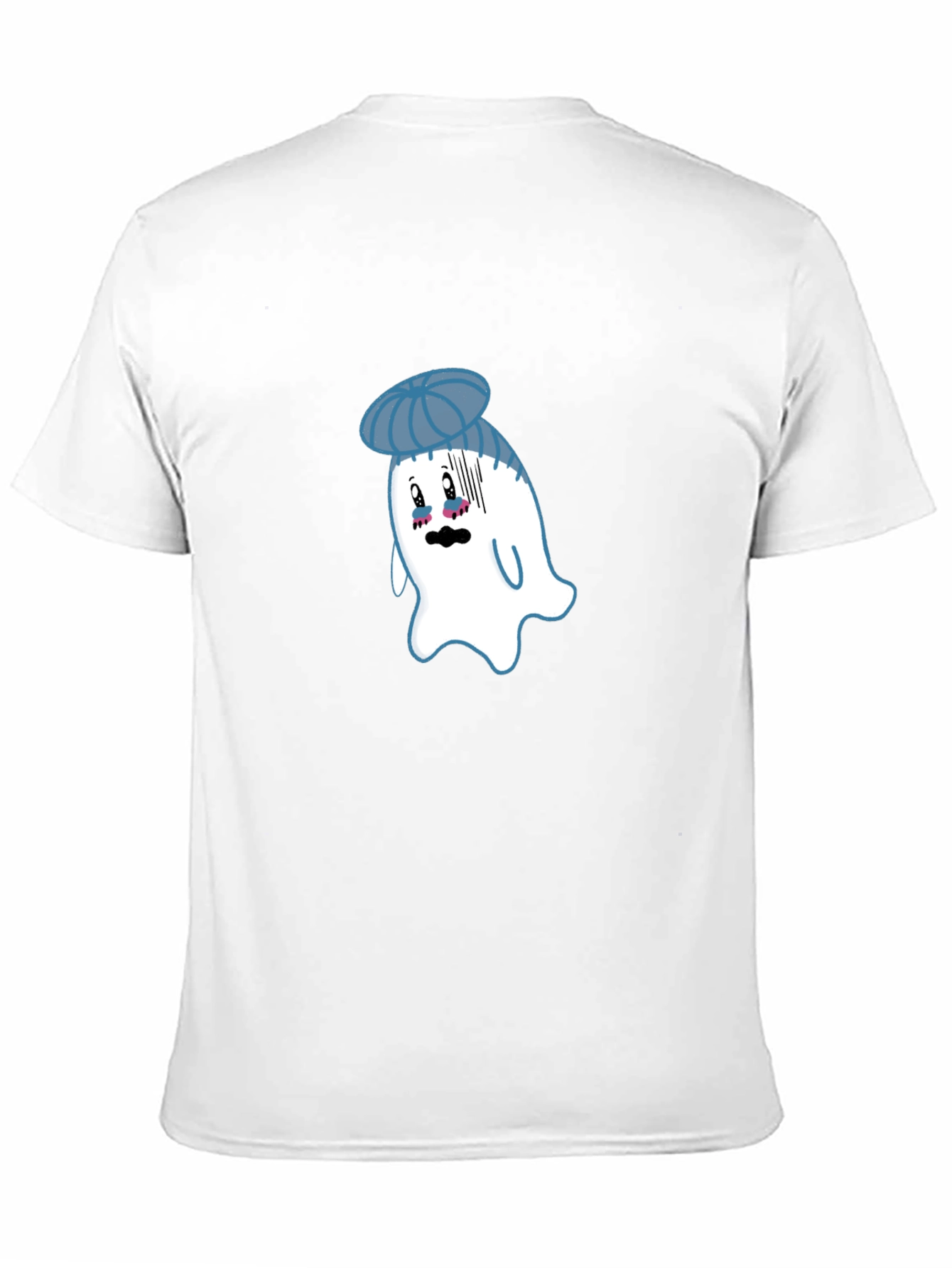 Black Ghost with Ice Pack T-Shirt - Funny Graphic Tee view 11