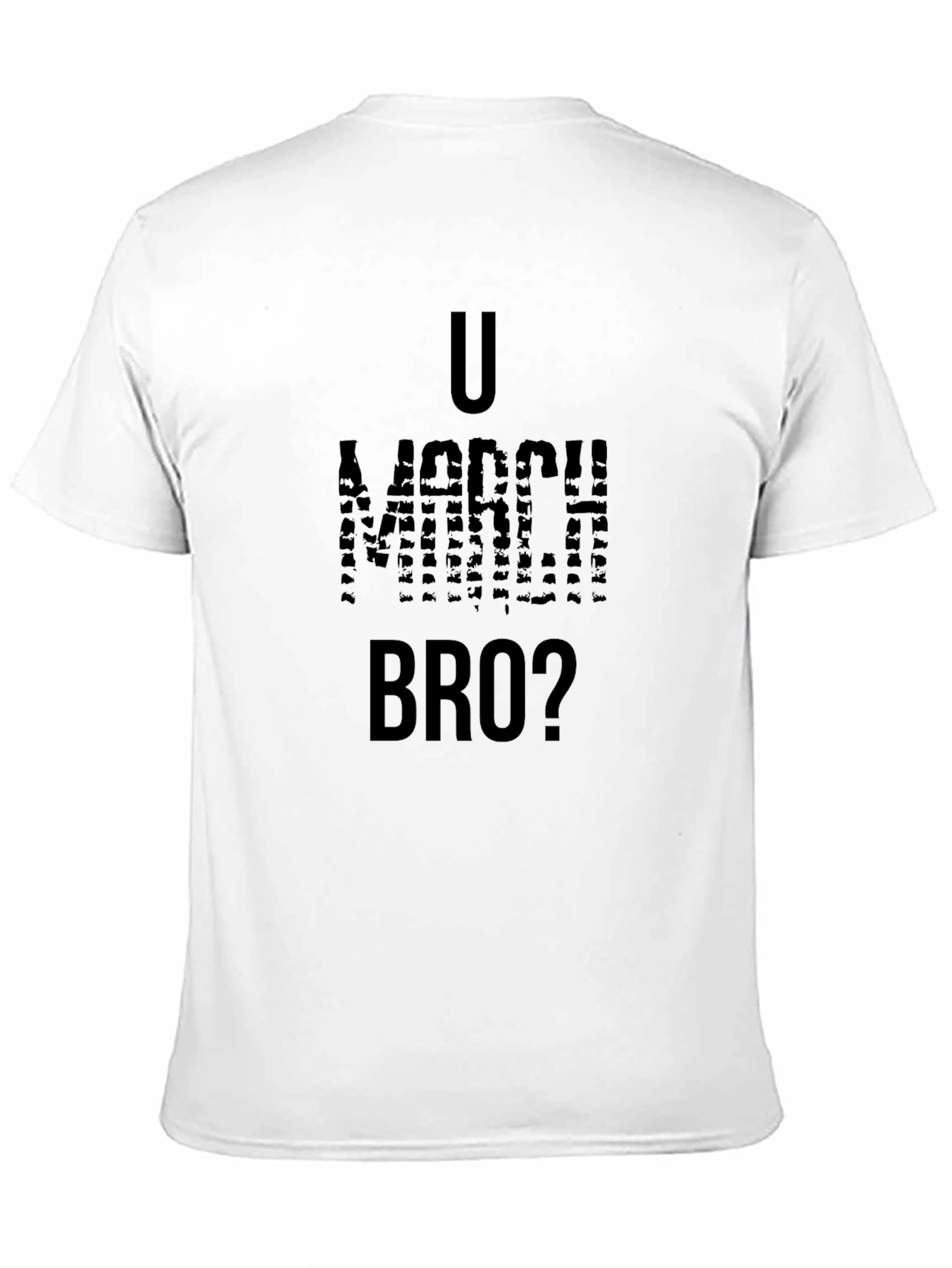 Black U Mad Bro? Graphic Tee - Black Cotton T-Shirt view 11