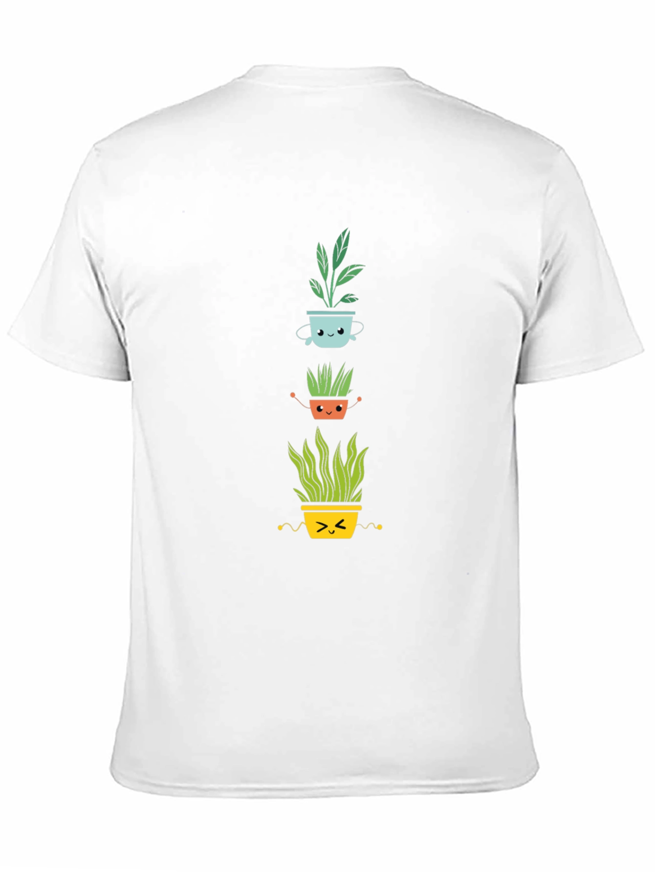 Black Cute Plant Pot T-Shirt - Black Cotton Tee view 11