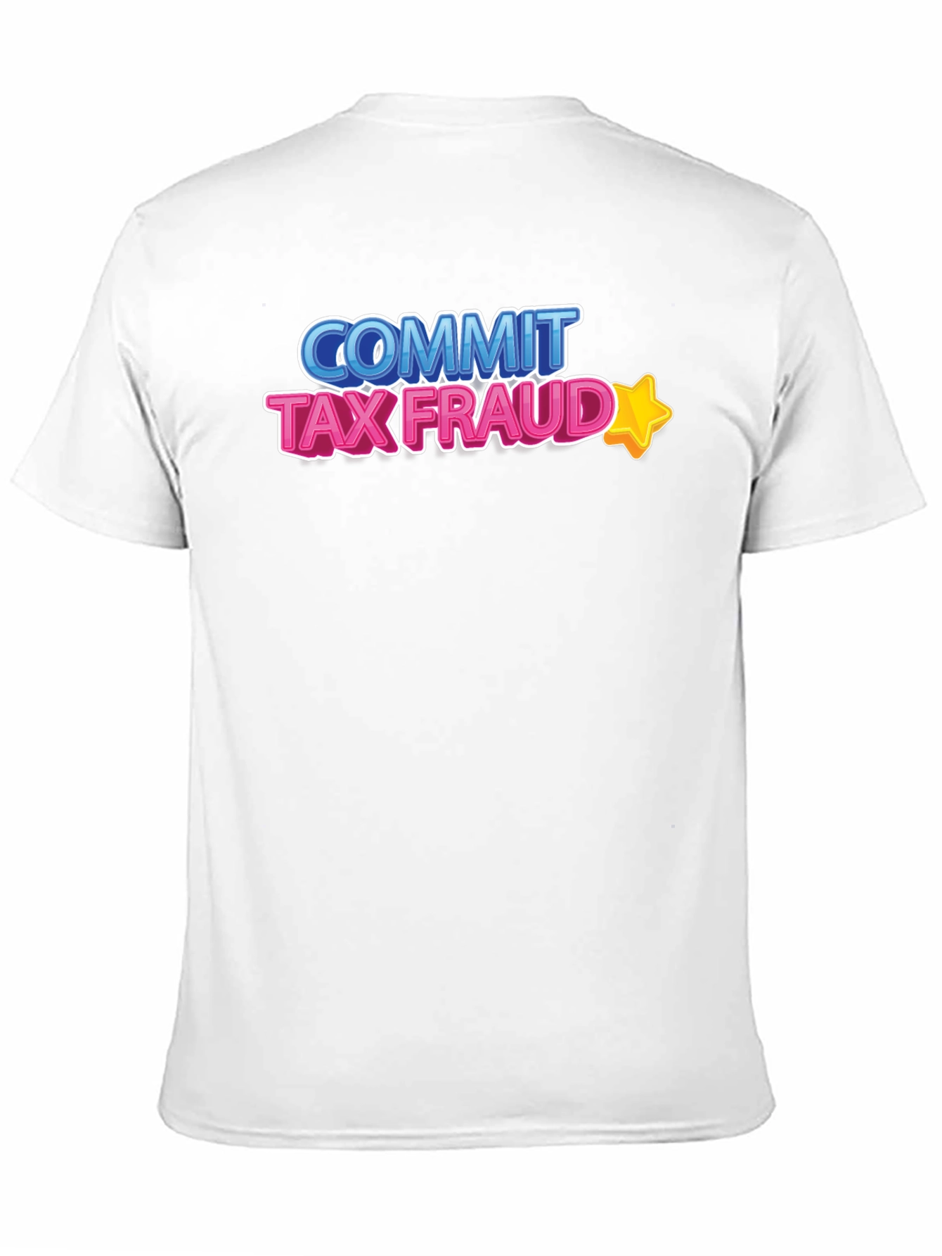 Black Commit Tax Fraud T-Shirt - Novelty Graphic Tee view 11