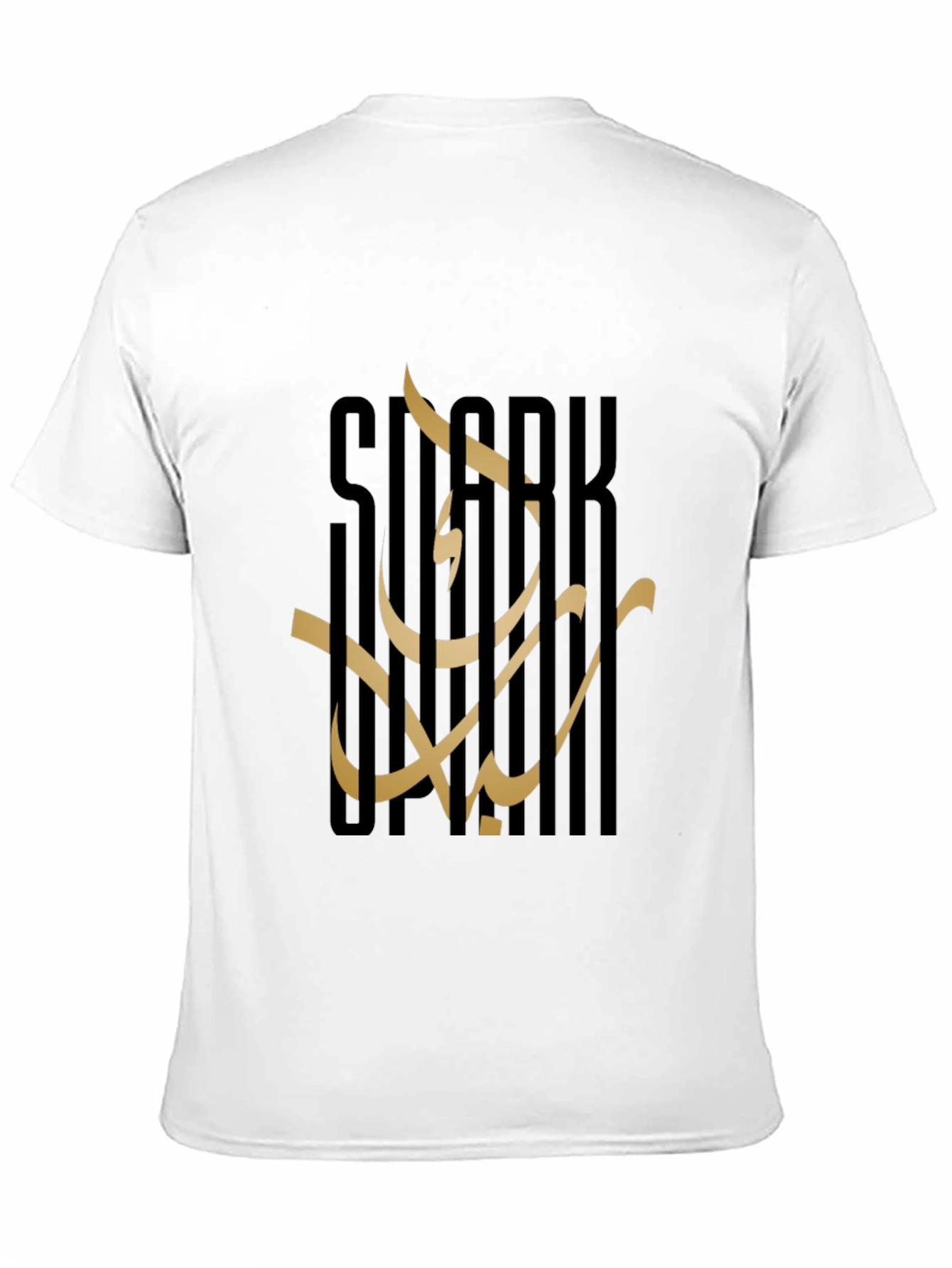Black Sleek Black T-Shirt with Arabic Calligraphy Design view 11