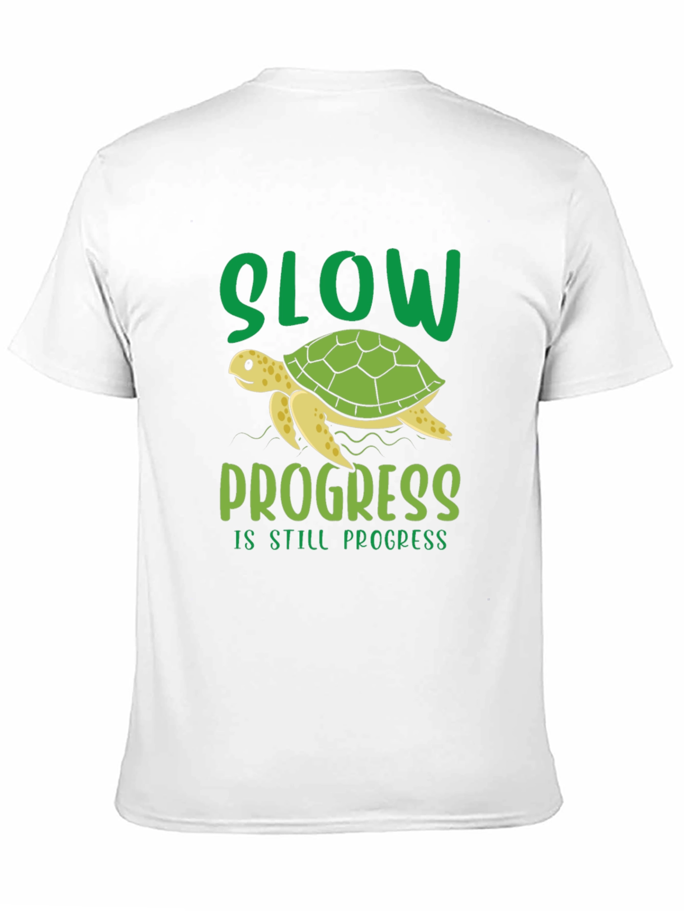 Black Slow Progress Turtle T-Shirt view 11
