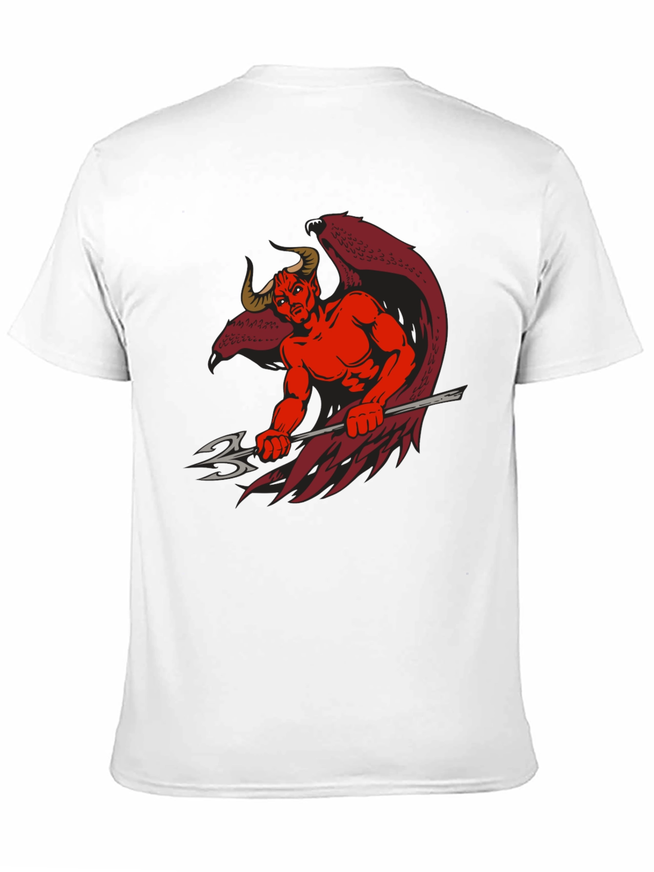 Black Devil Graphic Print Black T-Shirt view 11