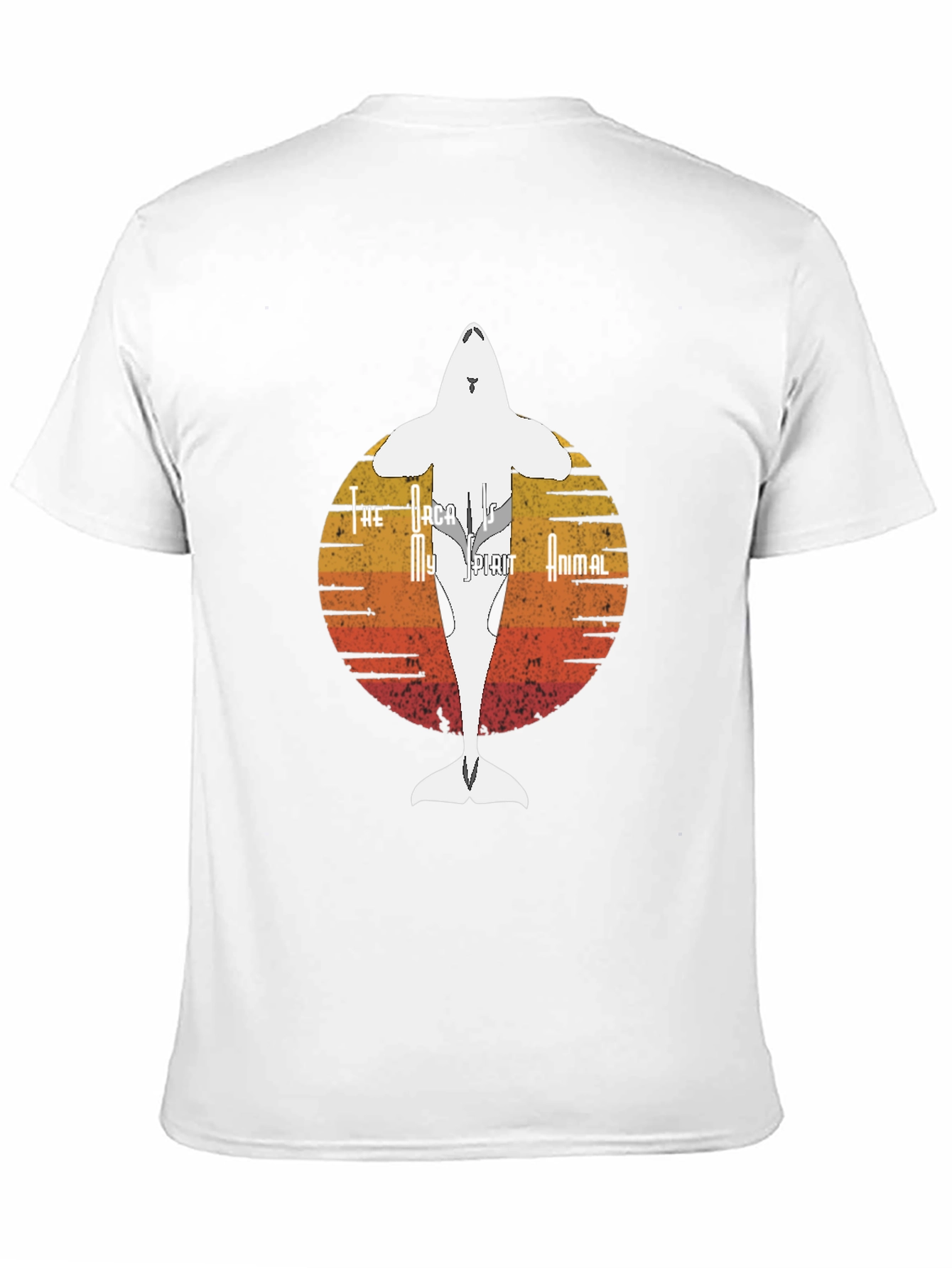 Black Orca Spirit Animal Graphic Tee view 11