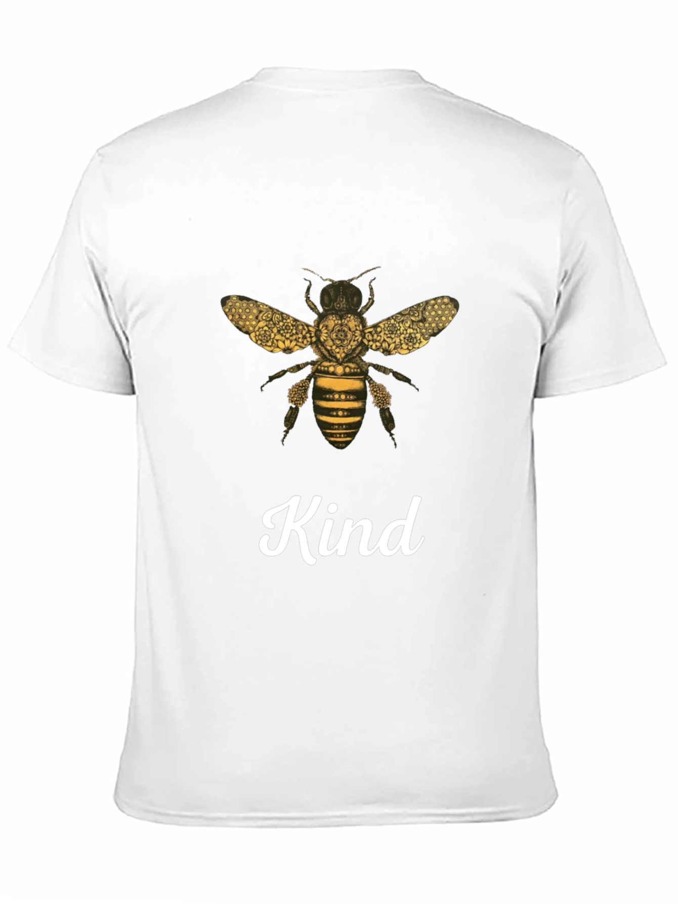 Black Kind Bee Graphic Tee - Unisex Black T-Shirt view 11