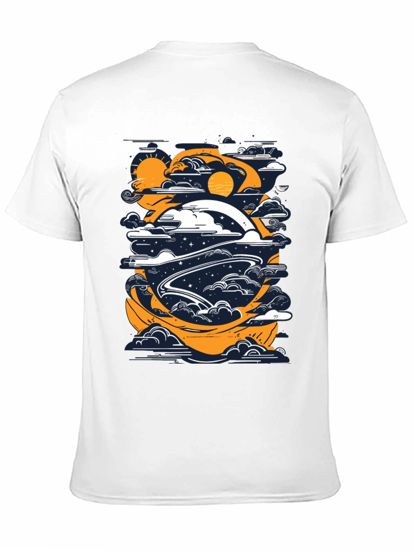 Black Celestial Journey Graphic Tee view 11