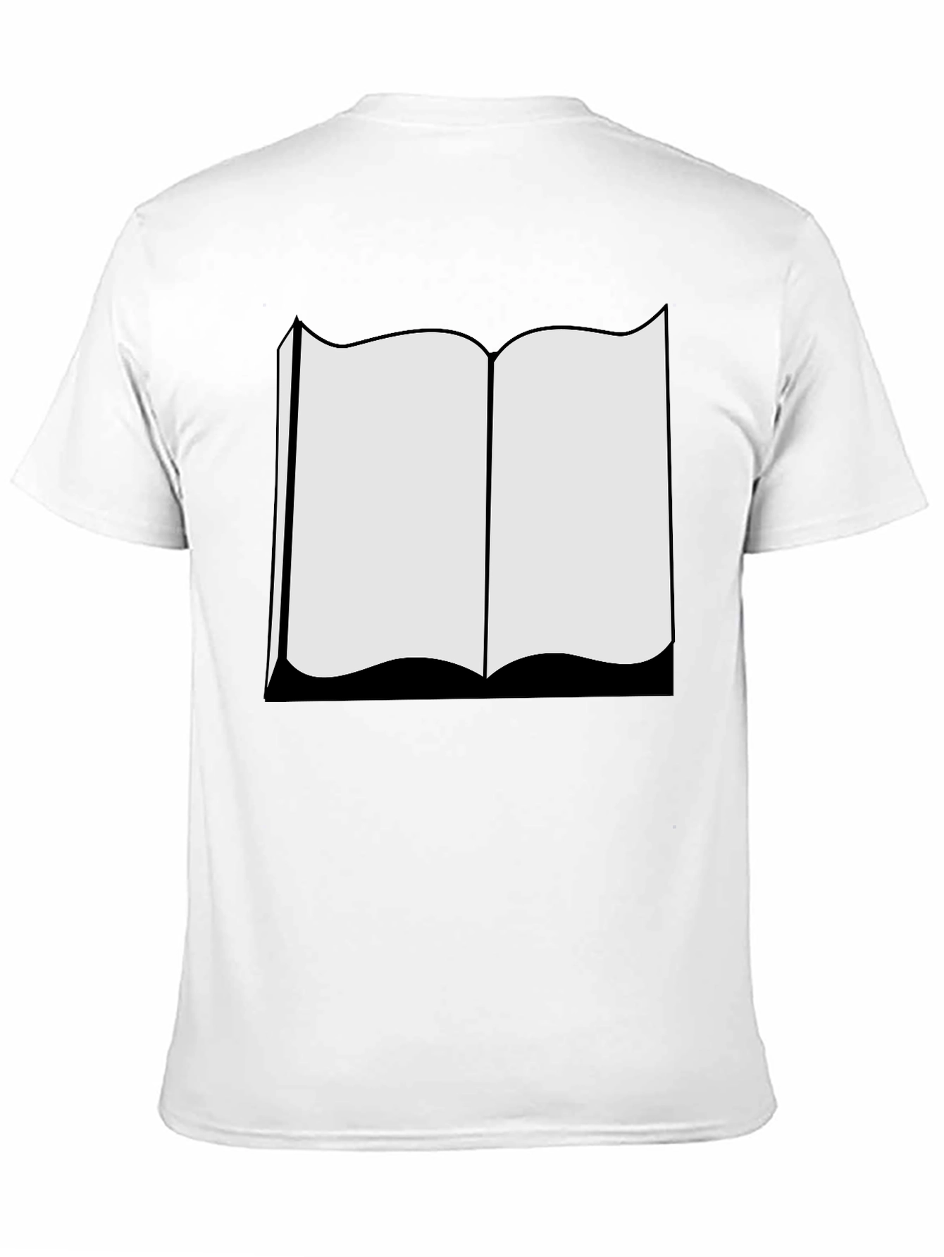 Black Open Book Black T-Shirt - Read On! view 11
