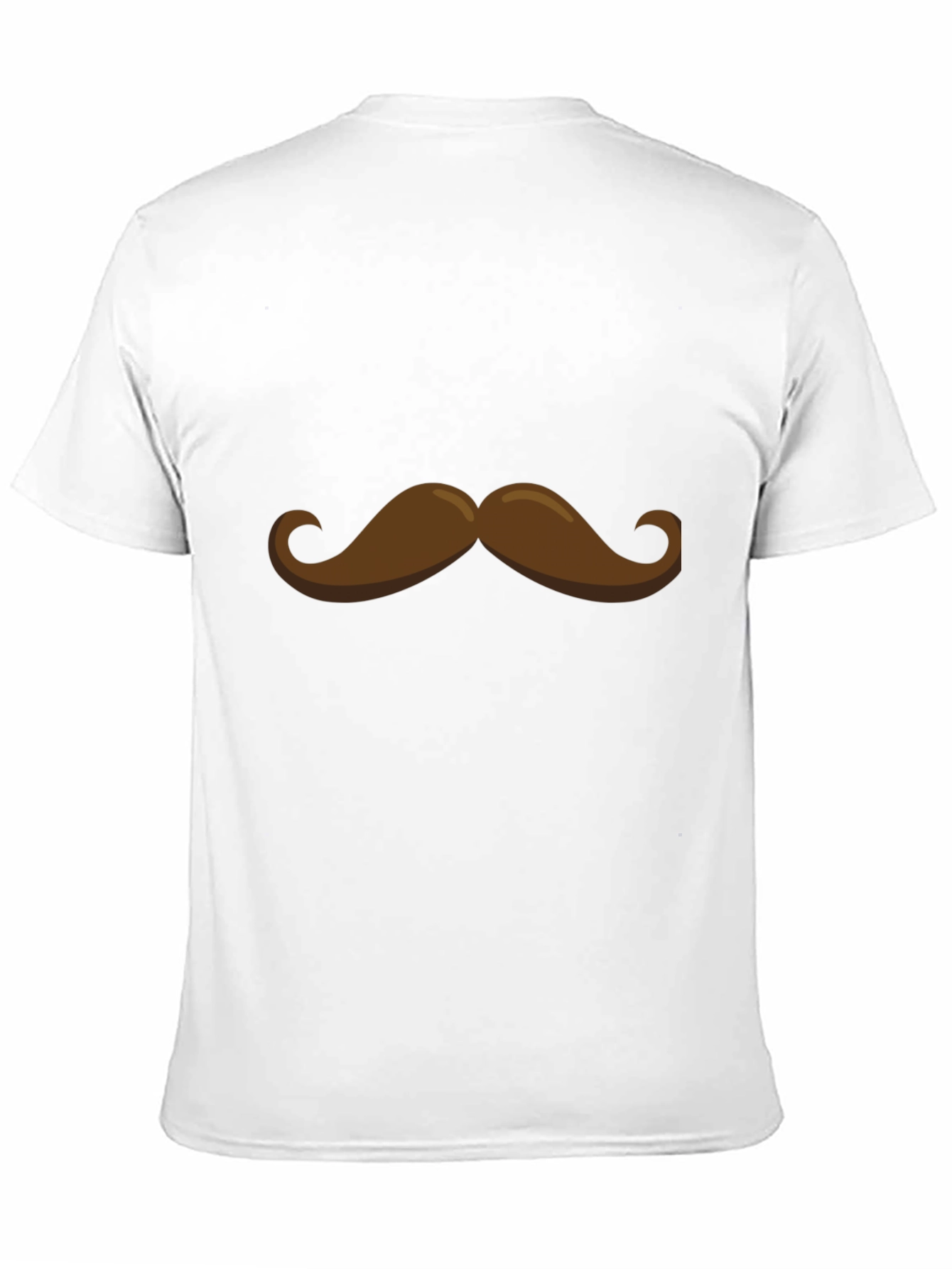 Black Mustache Graphic Tee - Funny Novelty Shirt view 11