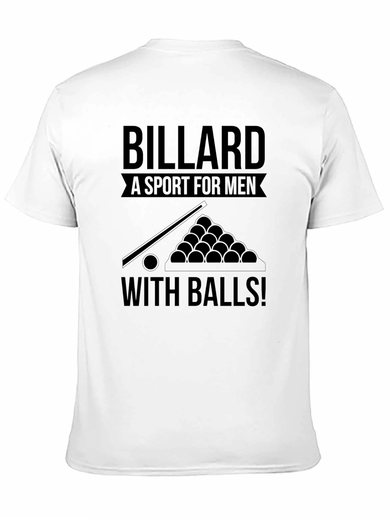 Black Billiard Sport For Men T-Shirt view 11