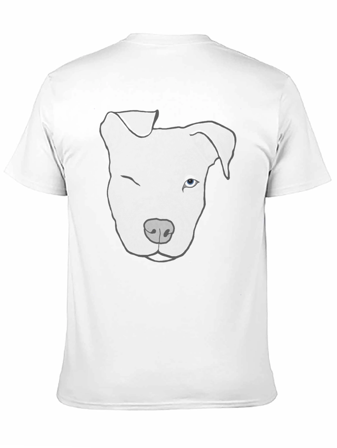 Black Winking Dog Graphic Tee - Cool Casual Style view 11
