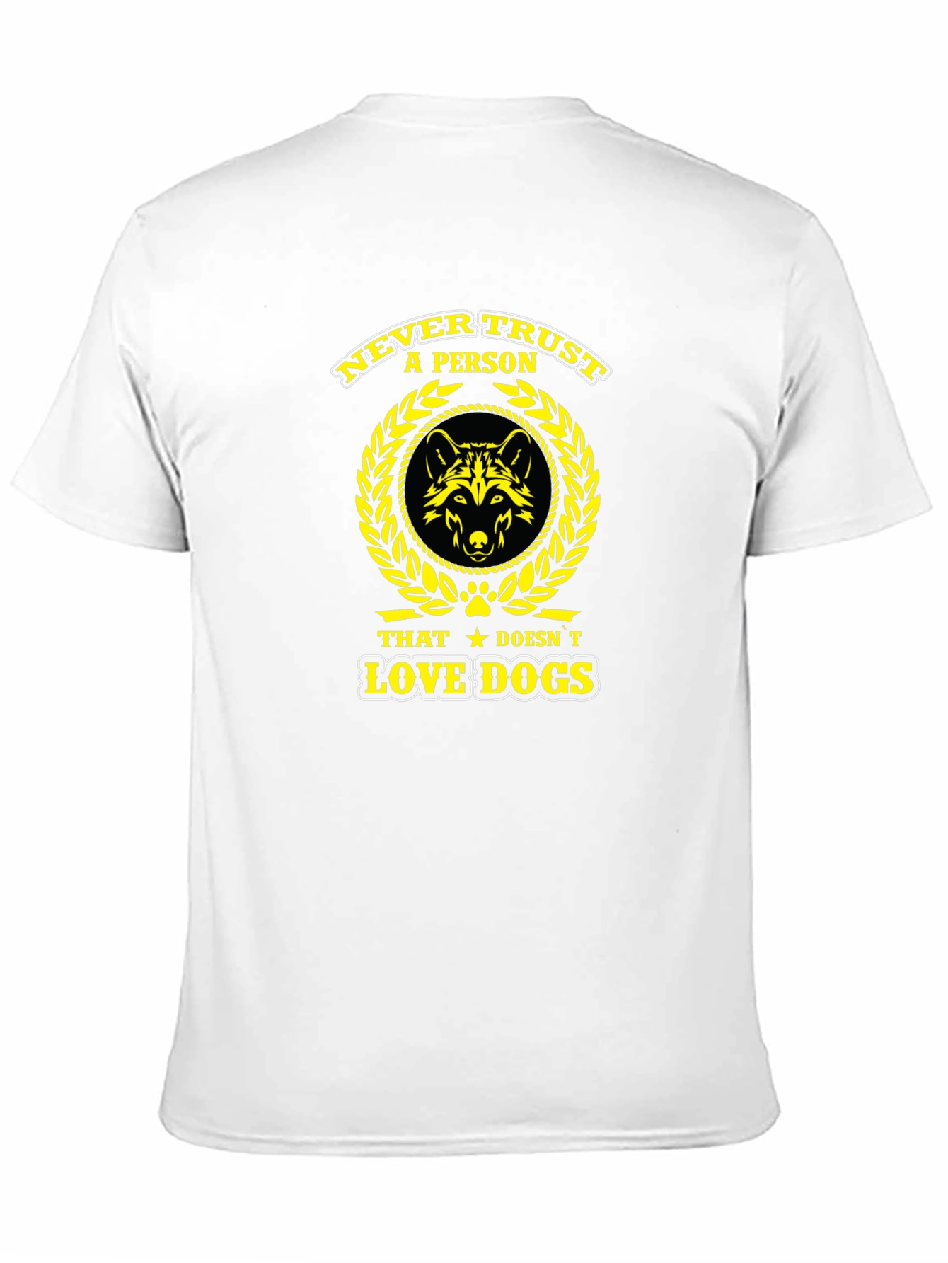 Never Trust A Person Dog Lover Black T-Shirt - 11