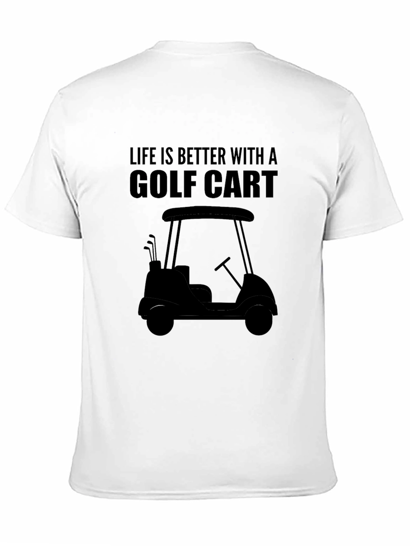 Black Life is Better with a Golf Cart T-Shirt view 11