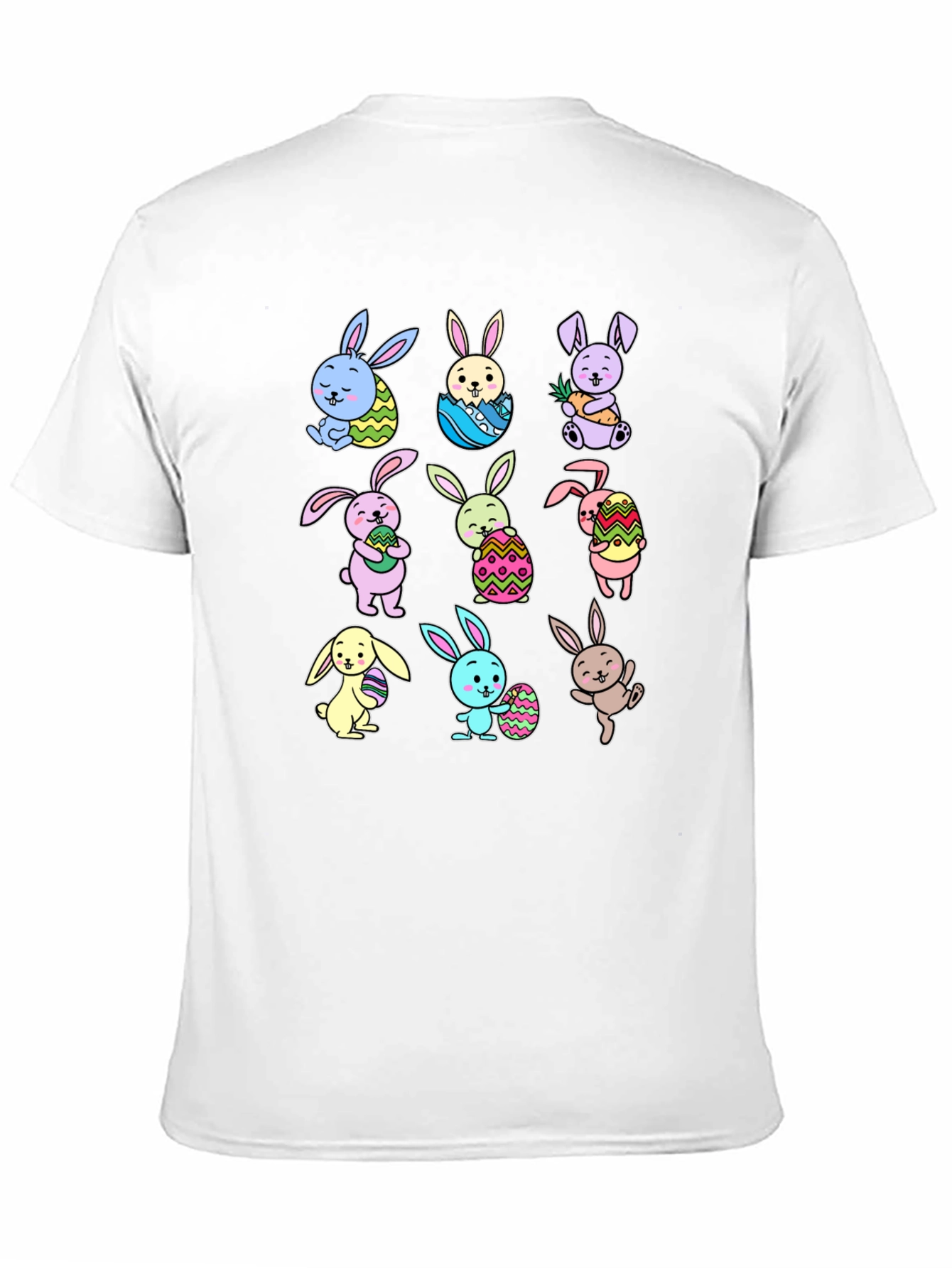 Black Easter Bunny T-Shirt Cute Rabbits view 11