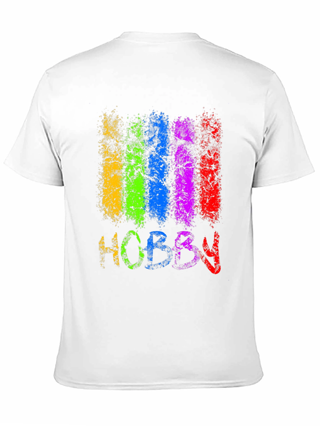 Black Colorful Hobby Graphic Tee - Black Cotton Blend view 11