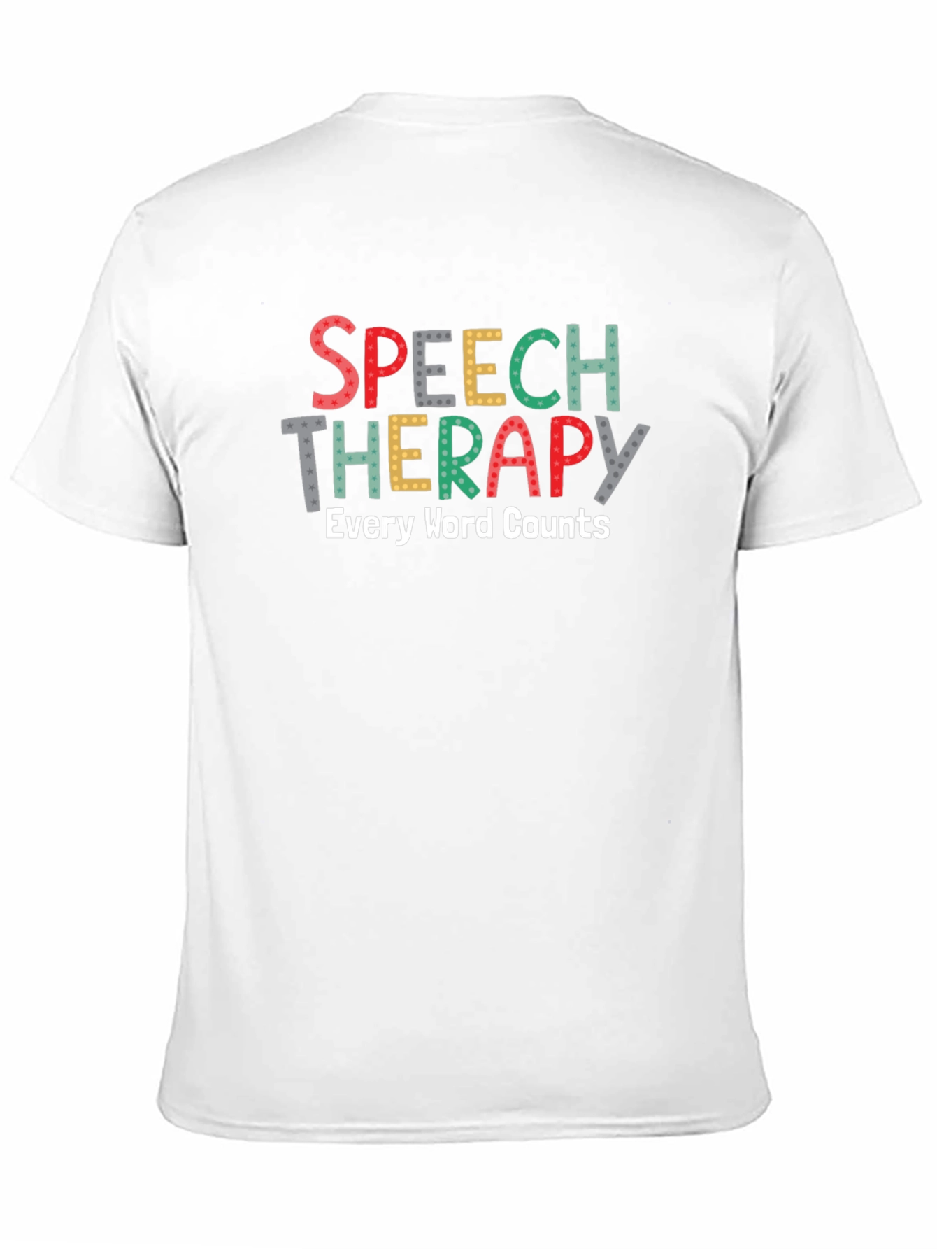 Black Speech Therapy T-Shirt - Every Word Counts view 11
