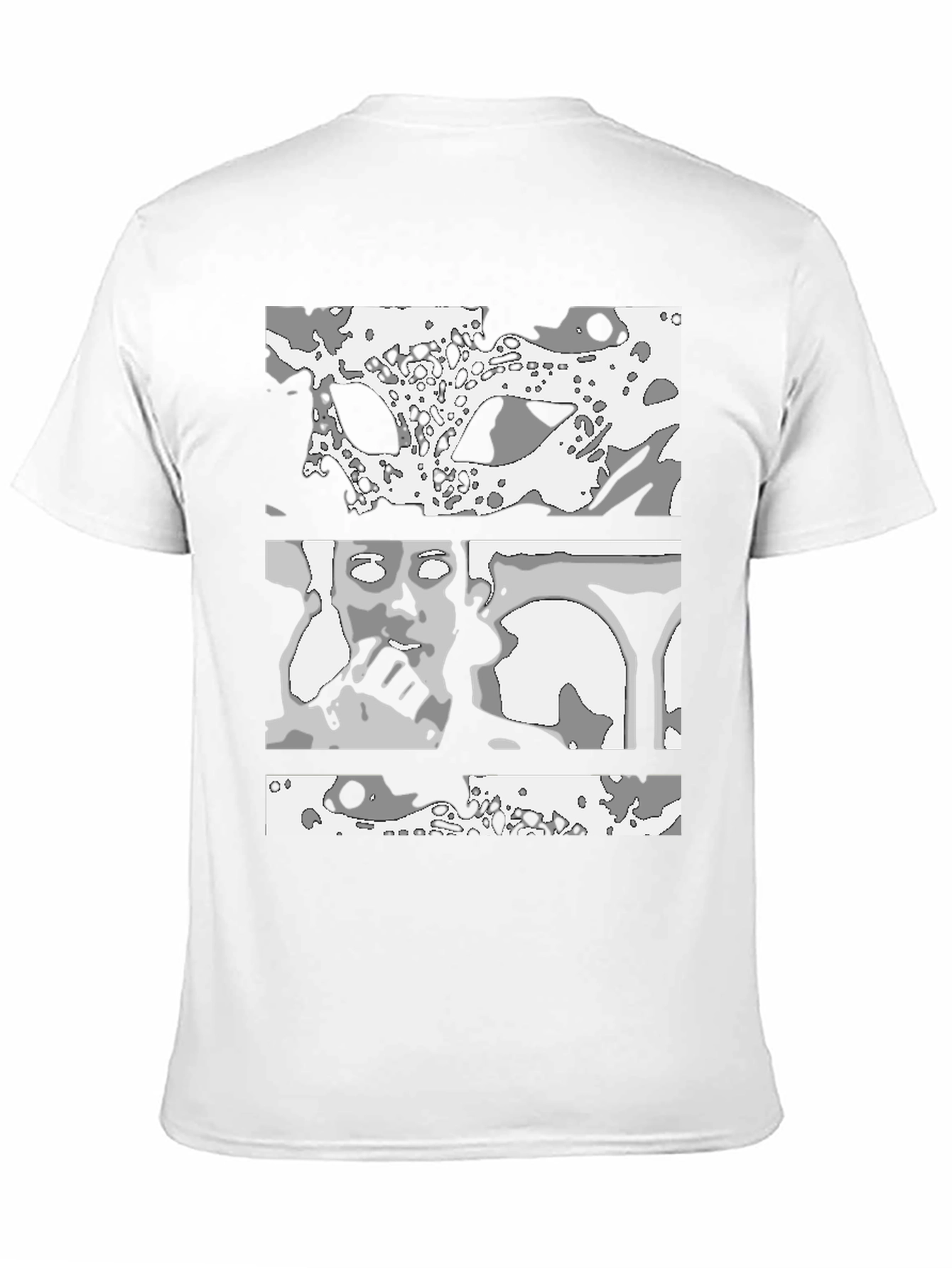 Black Abstract Graphic Print Black T-Shirt view 11