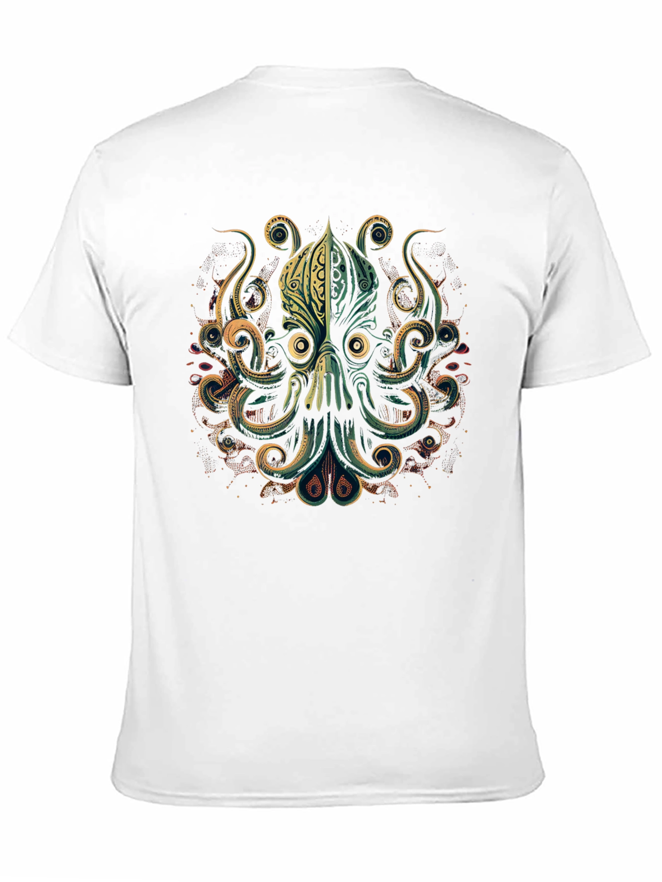 Black Octopus Graphic Black T-Shirt view 11