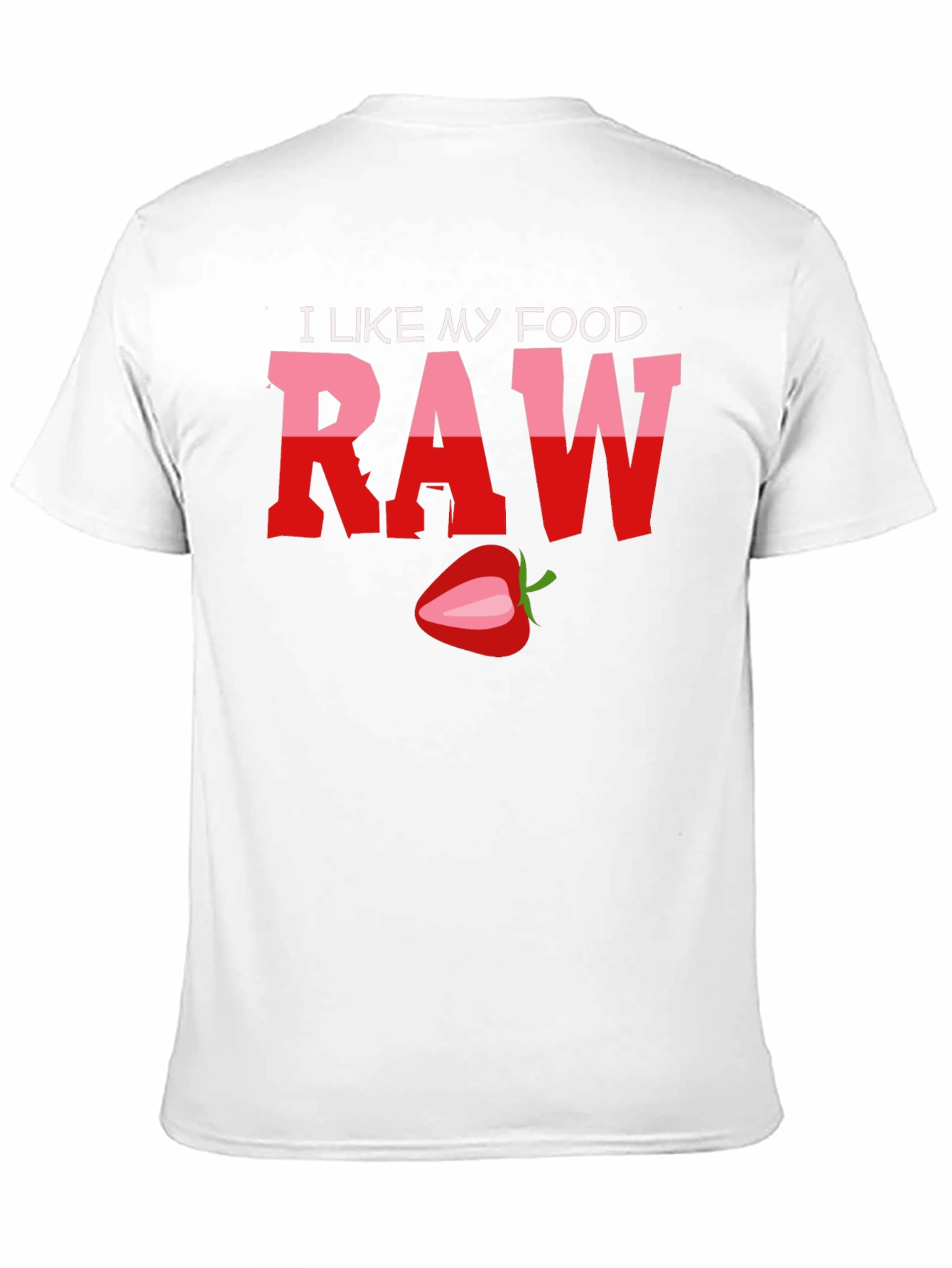 Black I Like My Food Raw T-Shirt view 11