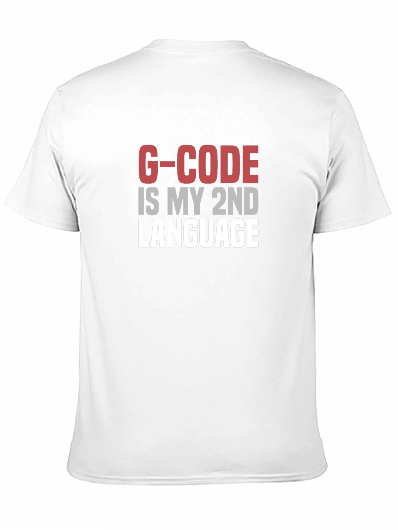 Black G-Code is My 2nd Language Black T-Shirt view 11