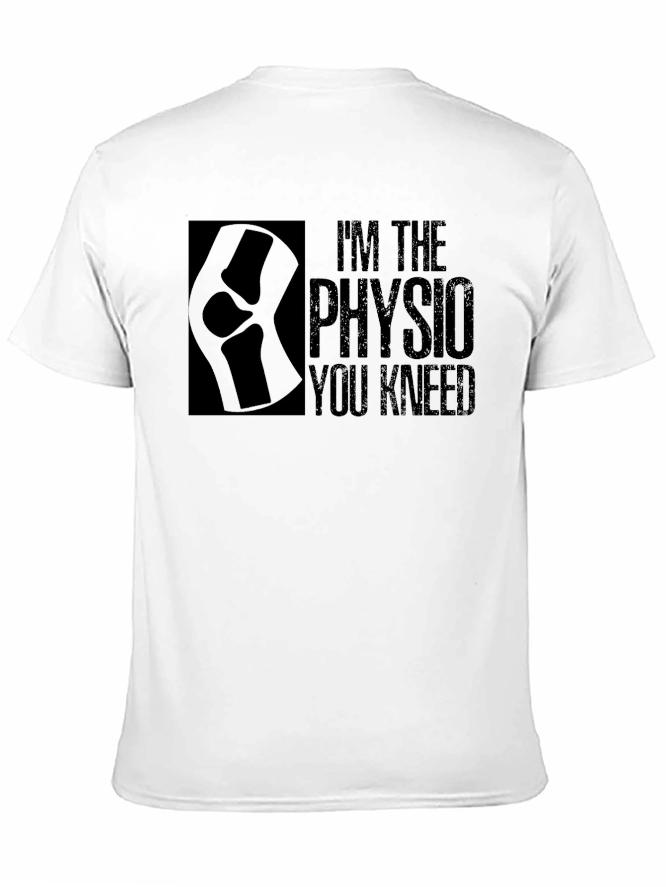 Black Physio Knee-d T-Shirt: Funny Therapy Shirt view 11