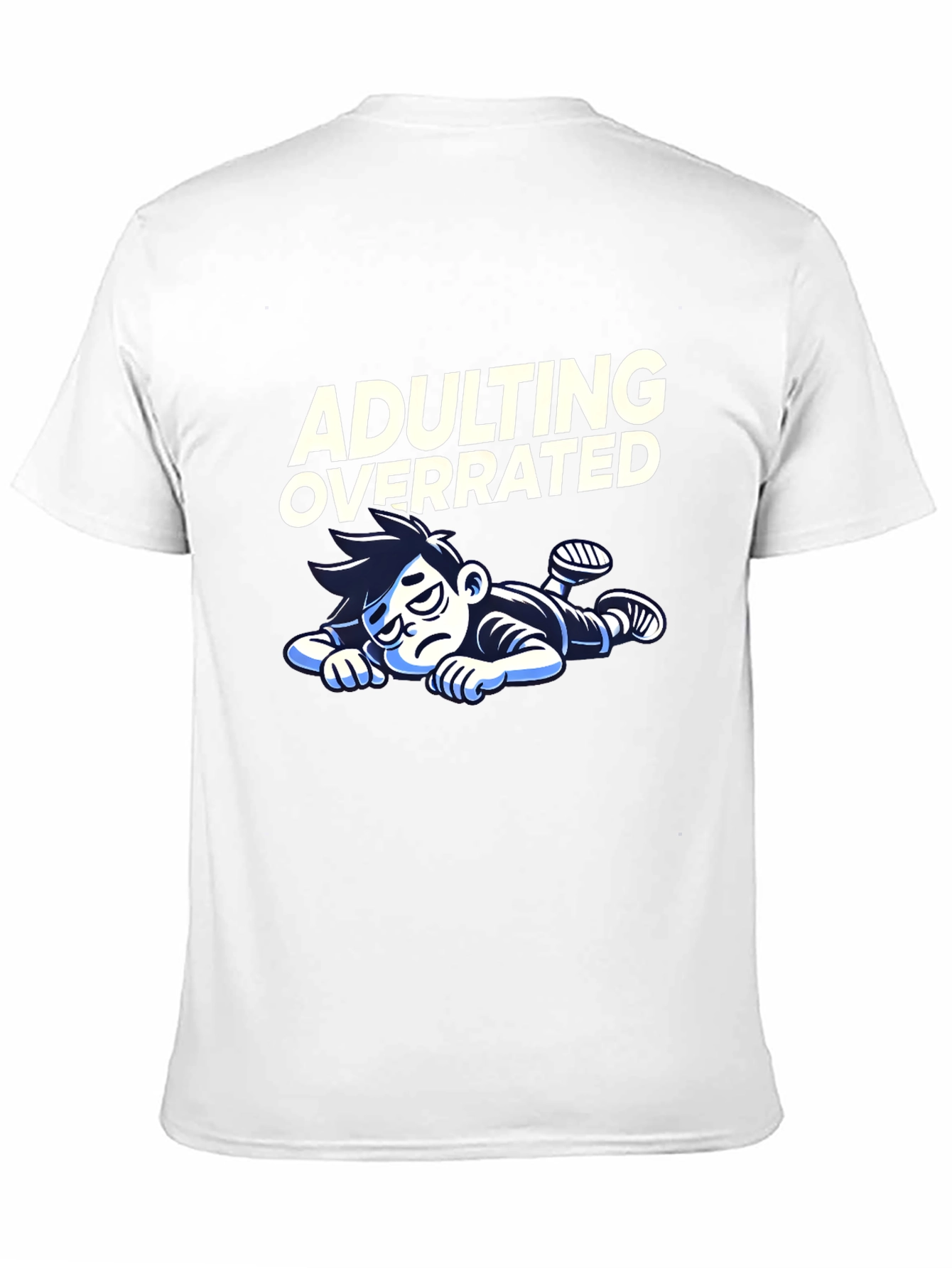 Black Adulting Overrated Graphic T-Shirt - Black view 11