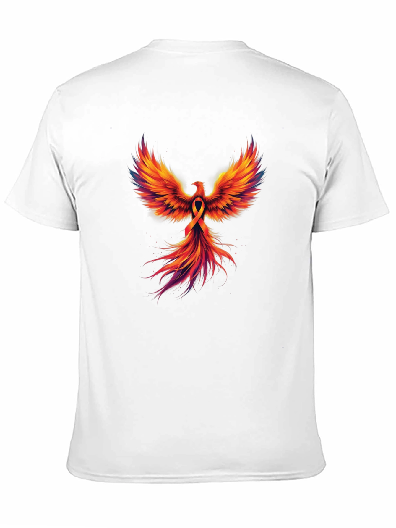 Black Phoenix Rising Graphic T-Shirt - Black view 11