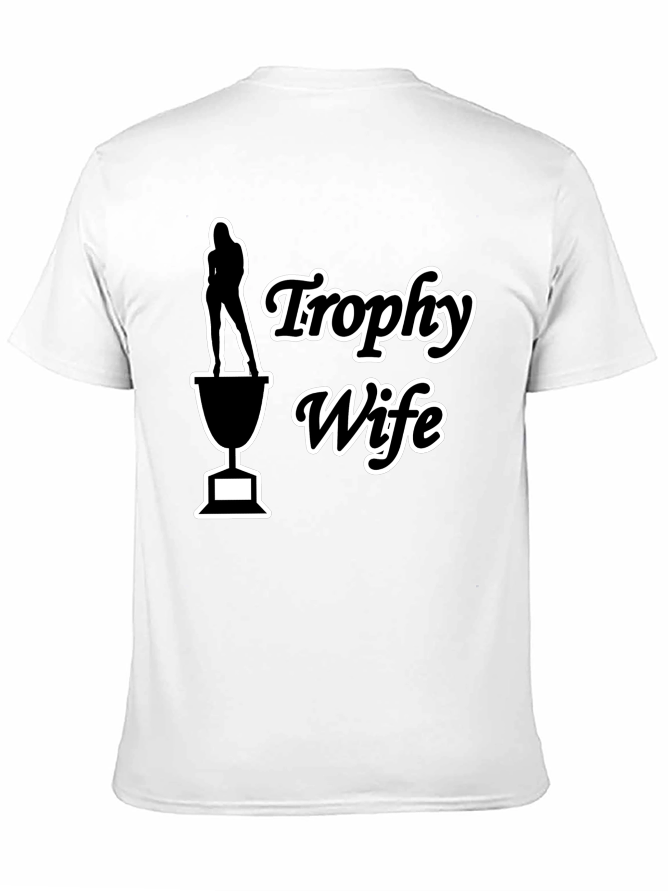 Black Trophy Wife Graphic Tee - Funny Novelty T-Shirt view 11