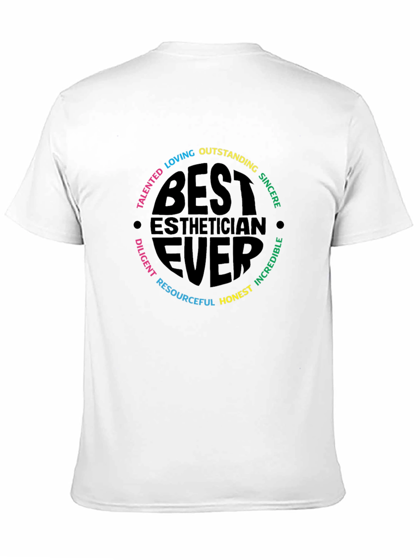 Black Best Esthetician Ever T-Shirt - Gift for Cosmetologists view 11