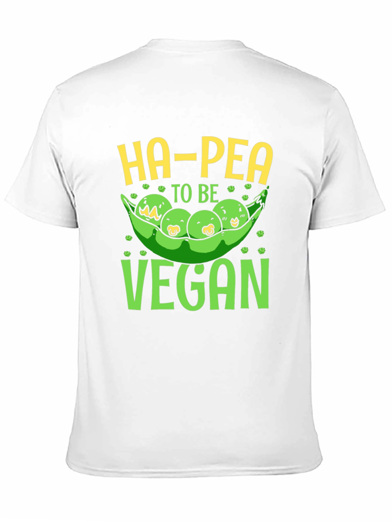 Black Ha-Pea To Be Vegan Graphic T-Shirt view 11