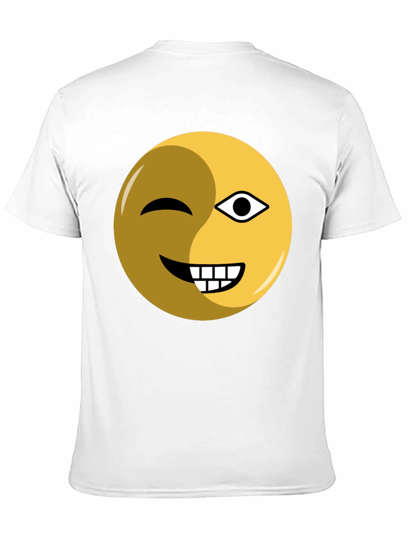 Black Winking Emoji Graphic Tee - Black Cotton Blend view 11
