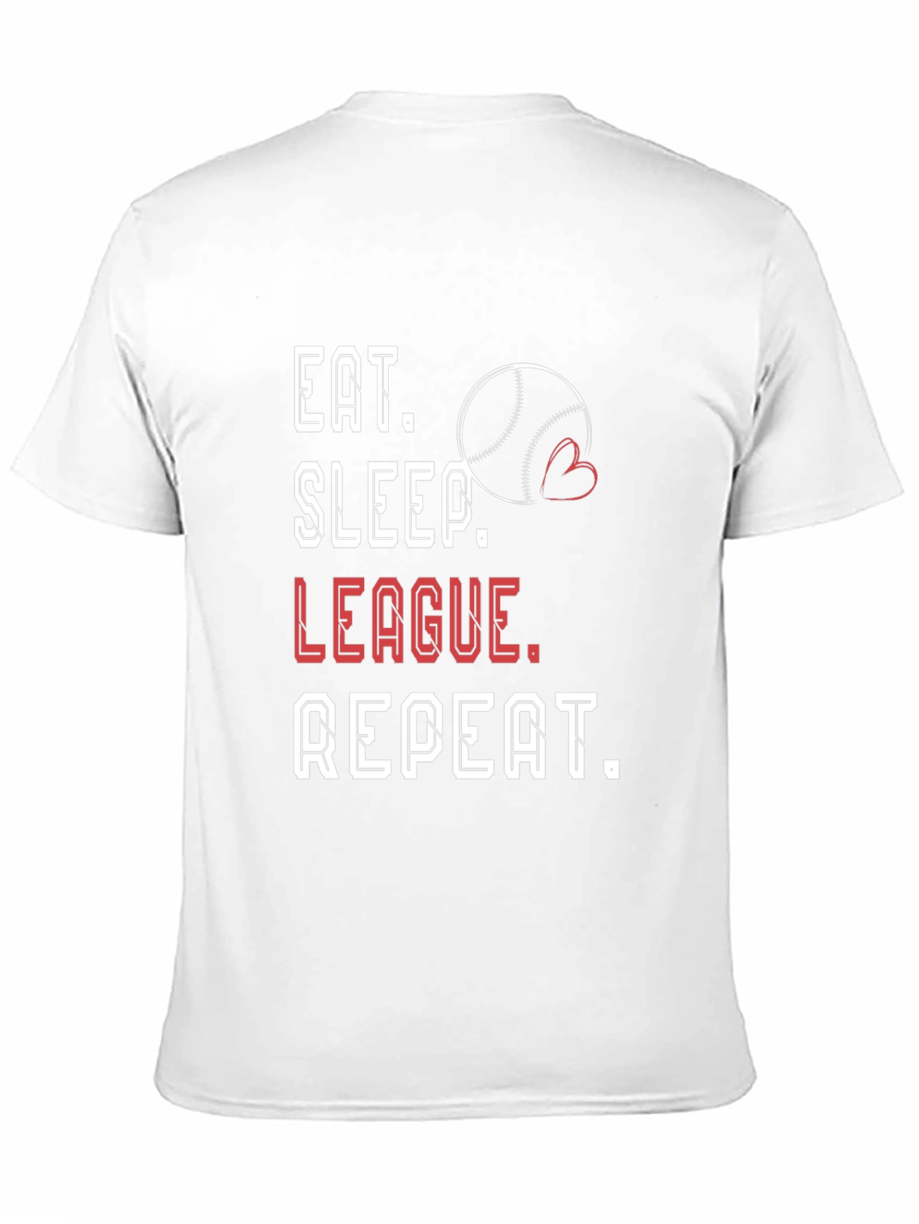 Black Eat Sleep League Repeat T-Shirt view 11
