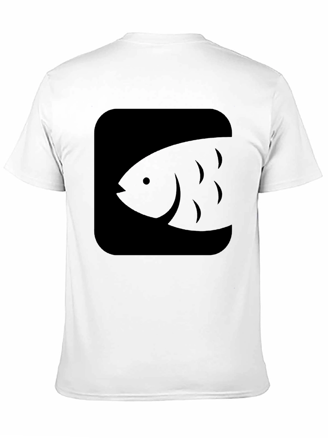 Black Fish Graphic Tee - Men's Modern Casual Shirt - 11