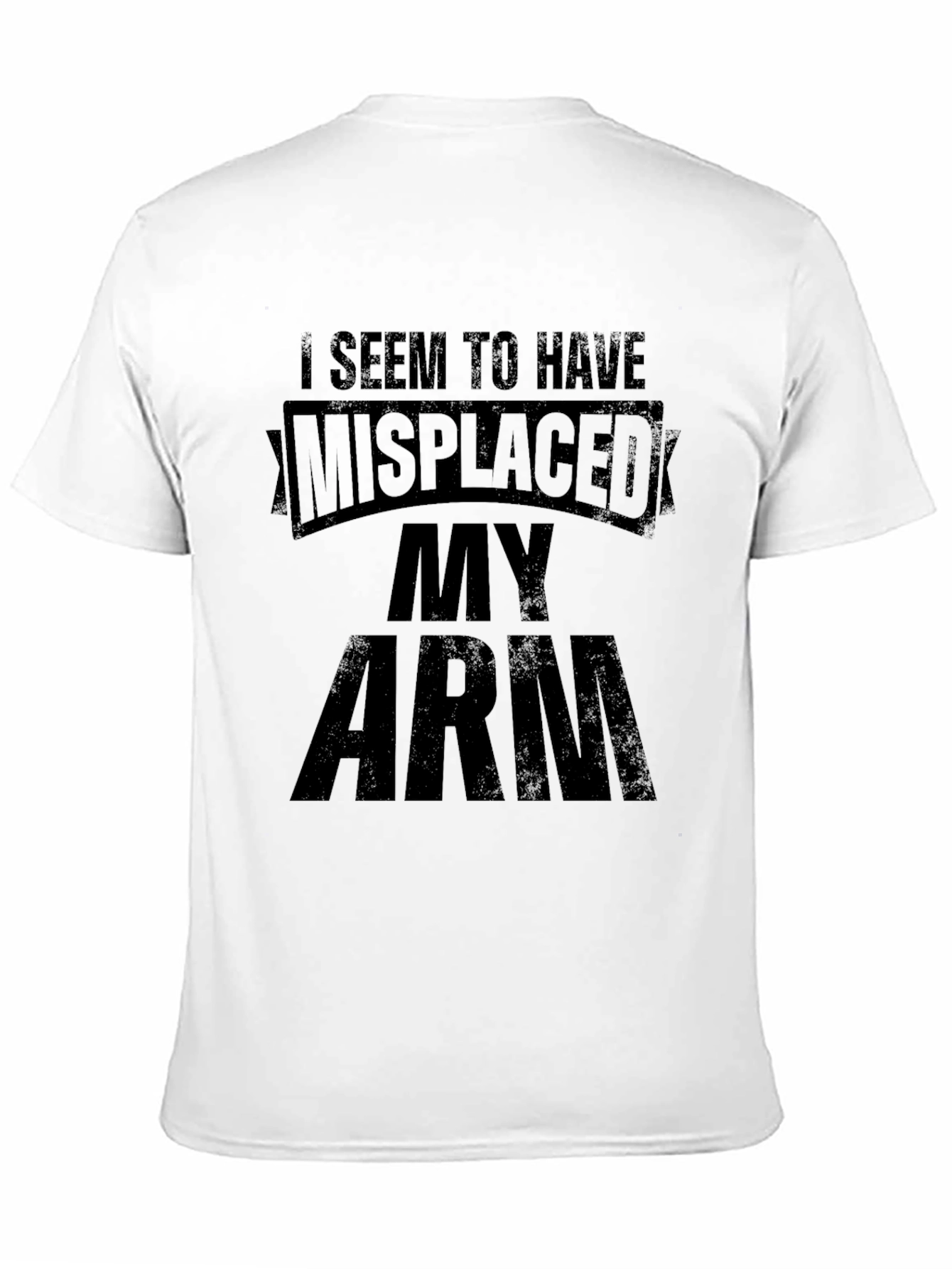 Black Misplaced Arm Novelty T-Shirt view 11