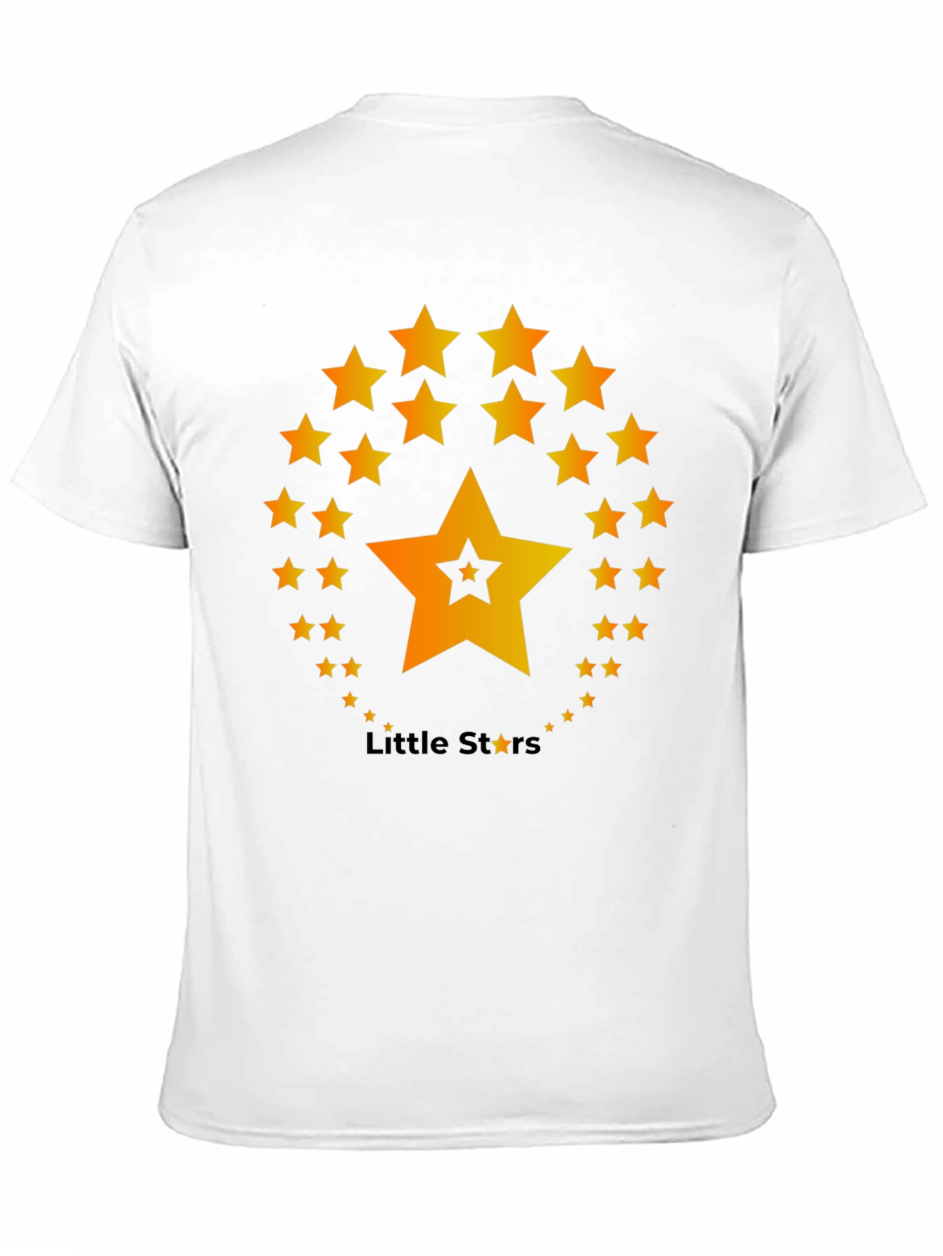 Black Little Stars T-Shirt - Black Cotton Blend view 11