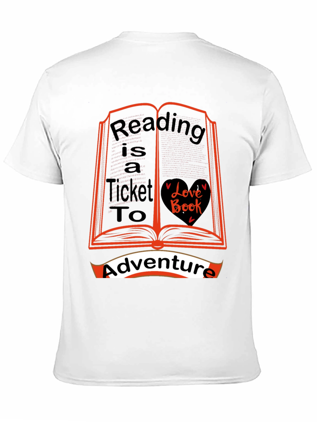 Black Reading is a Ticket to Adventure T-Shirt view 11