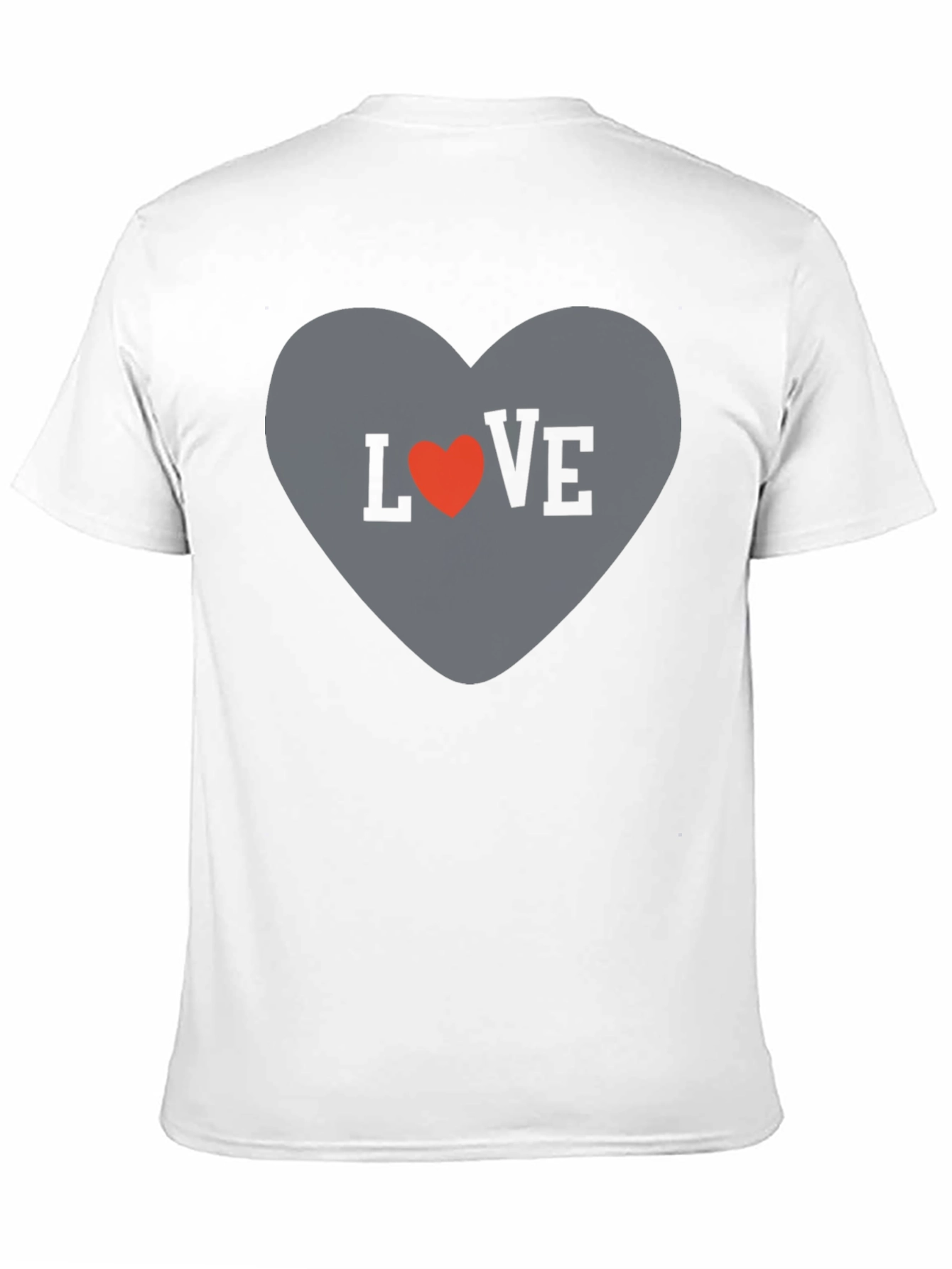Black Love Heart Graphic Tee - Stylish Casual T-Shirt view 11