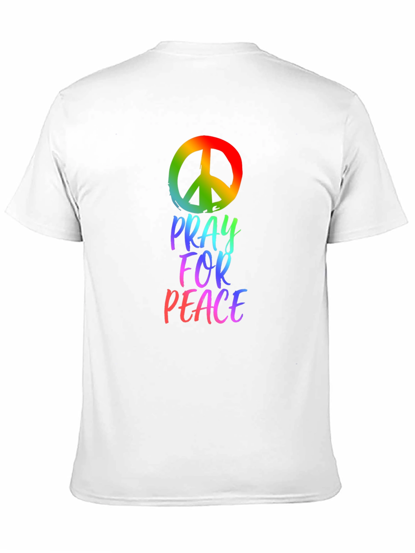 Black Pray for Peace Graphic T-Shirt view 11