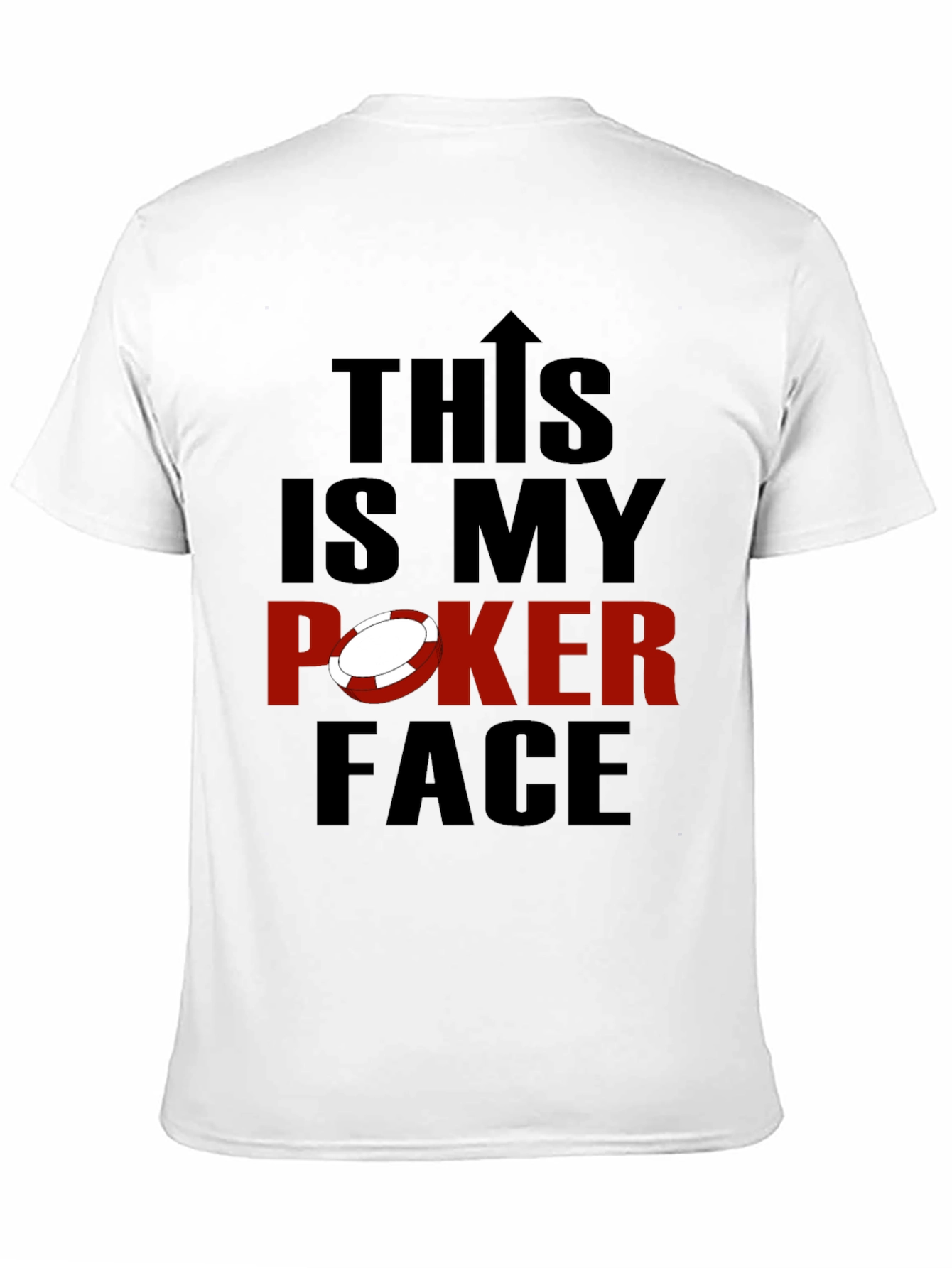 Black This is My Poker Face Graphic Tee - Black view 11