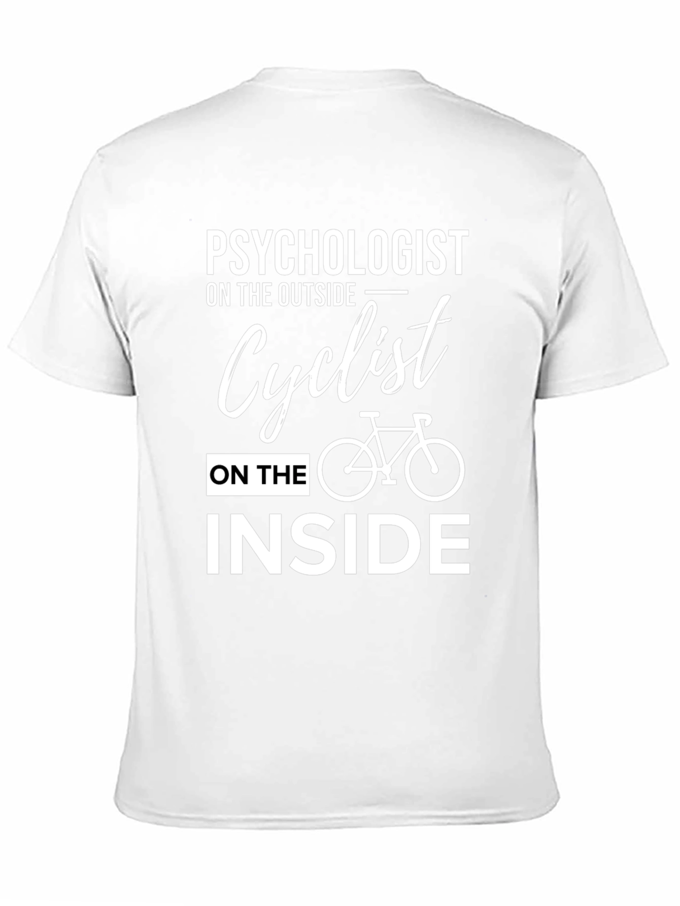 Black Psychologist Cyclist T-Shirt - Mens Funny Biking Tee view 11