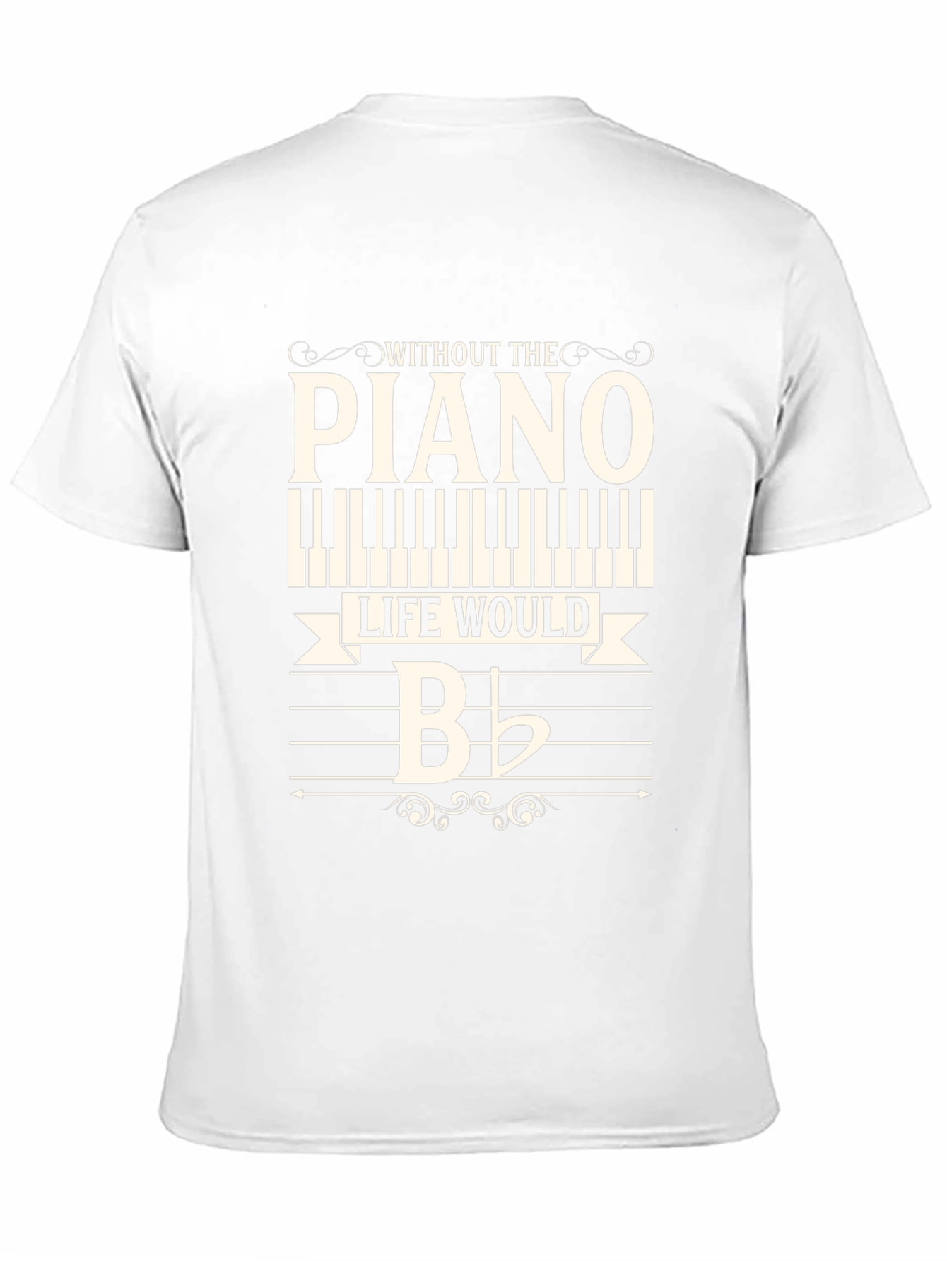 Black Piano Life T-Shirt - Musician Gift Tee view 11