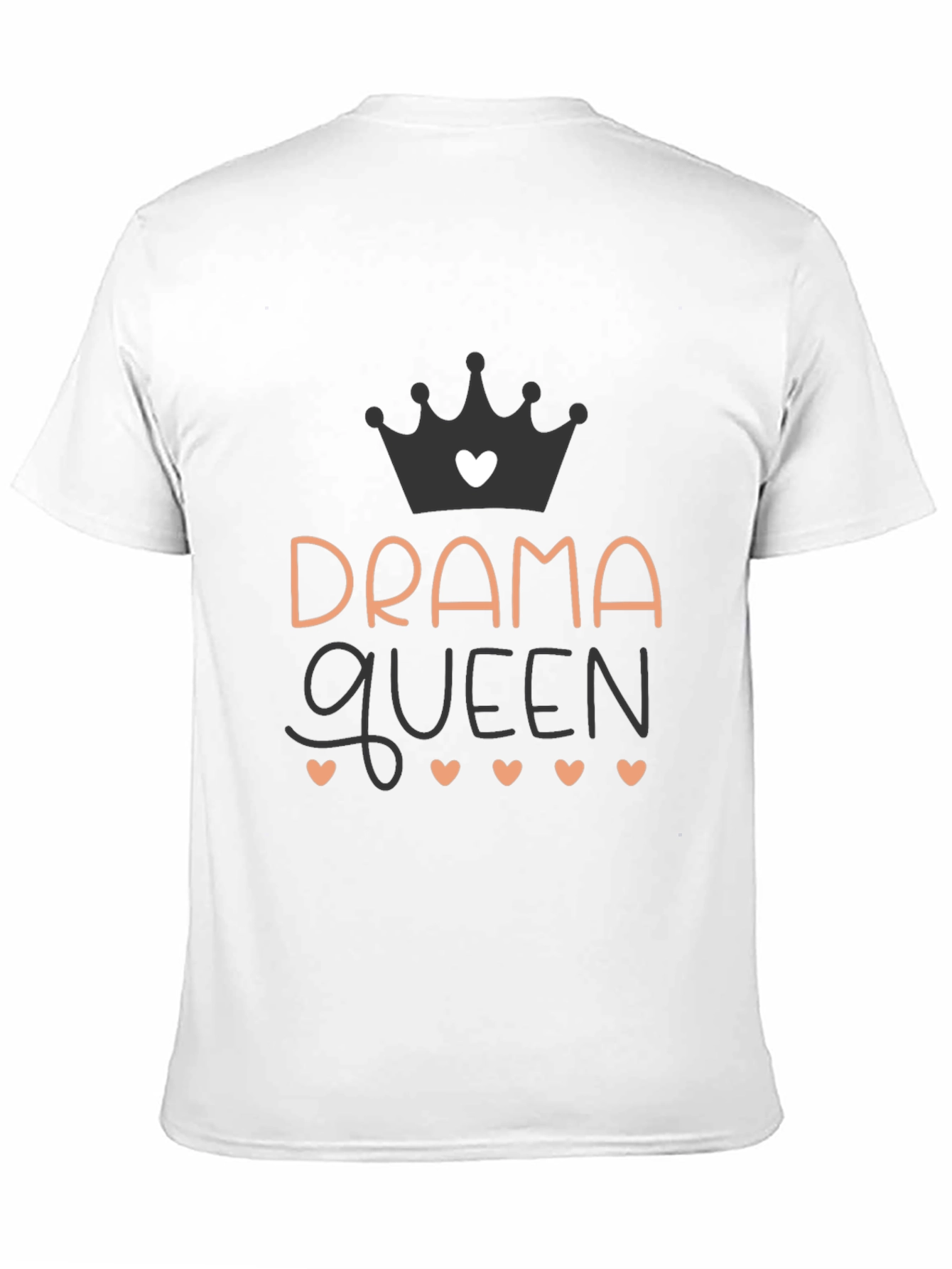 Black Drama Queen Graphic Tee - Soft Cotton Blend view 11