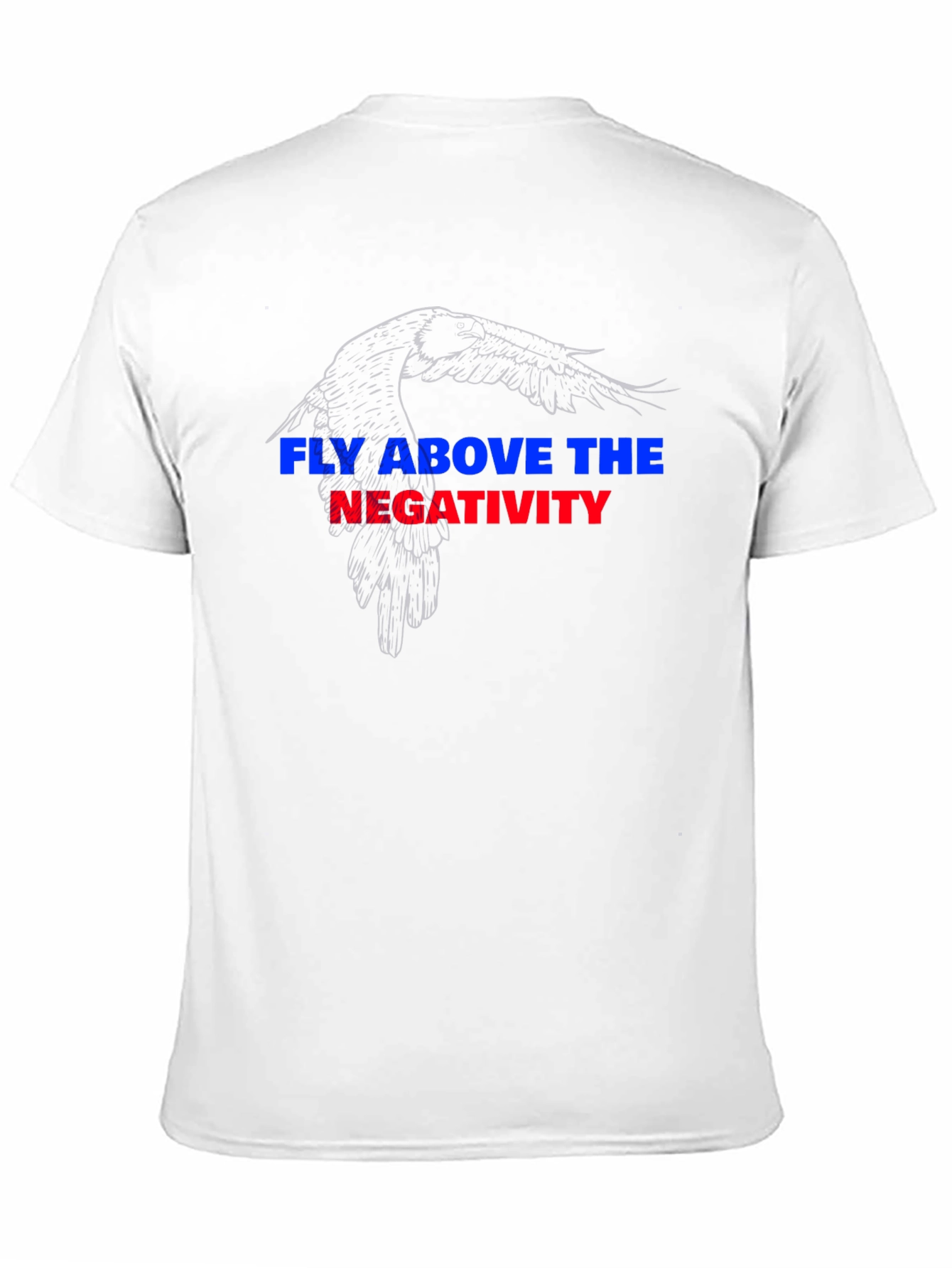 Black Fly Above Negativity Black Graphic Tee view 11