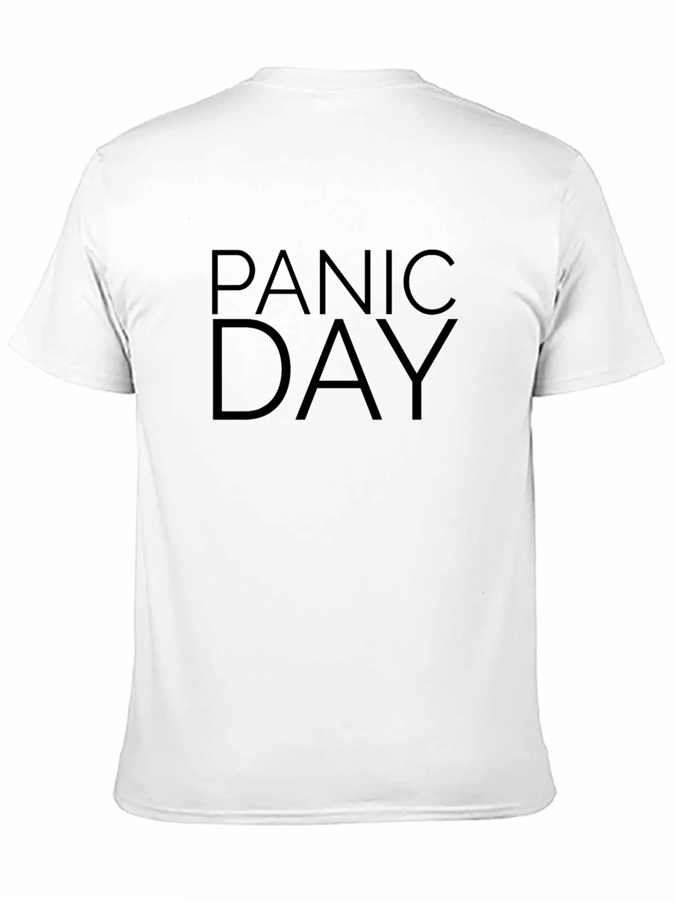 Black Panic Day Graphic Tee - Black Casual T-Shirt view 11