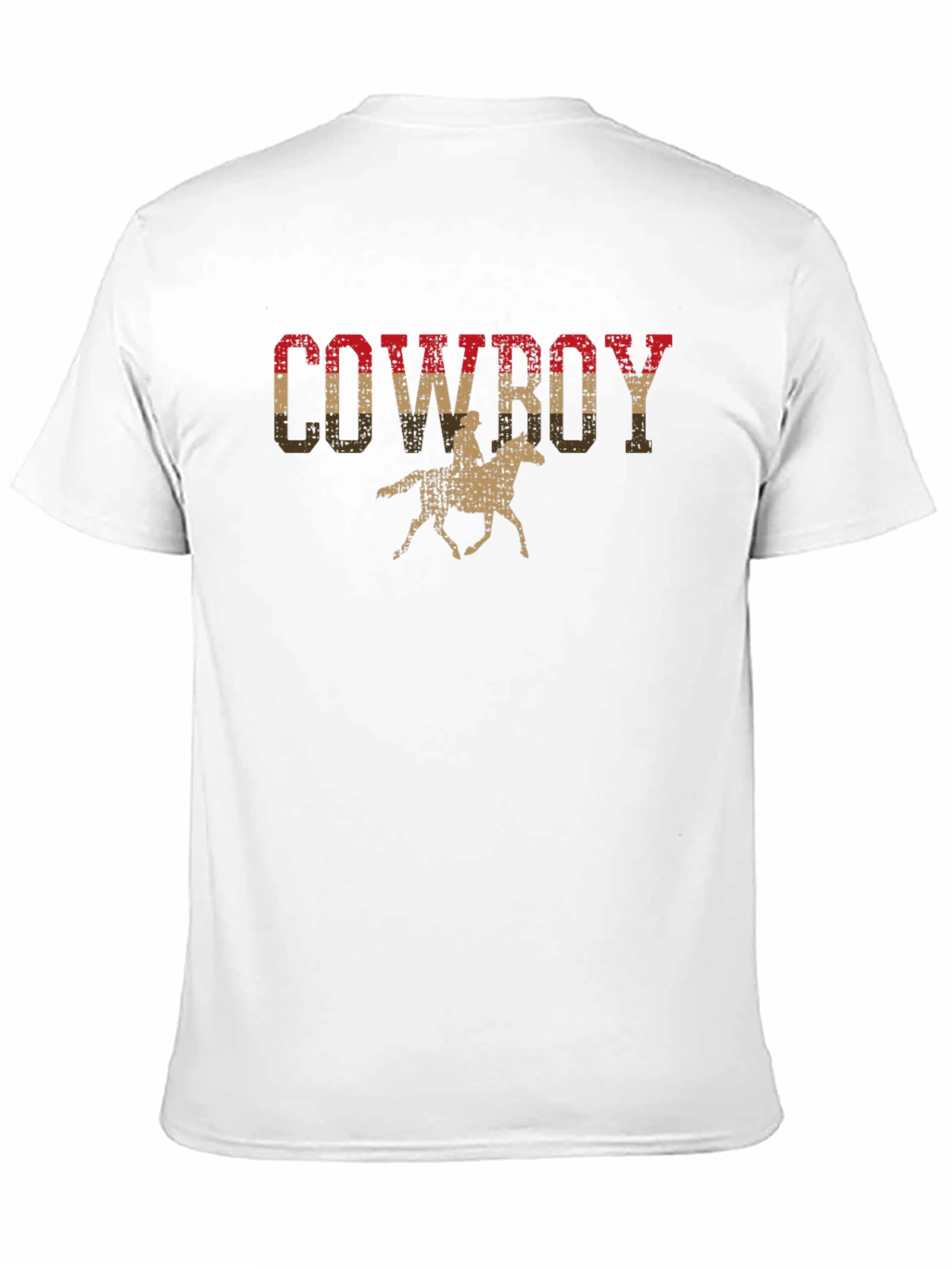 Black Vintage Cowboy Graphic Tee - Black view 11