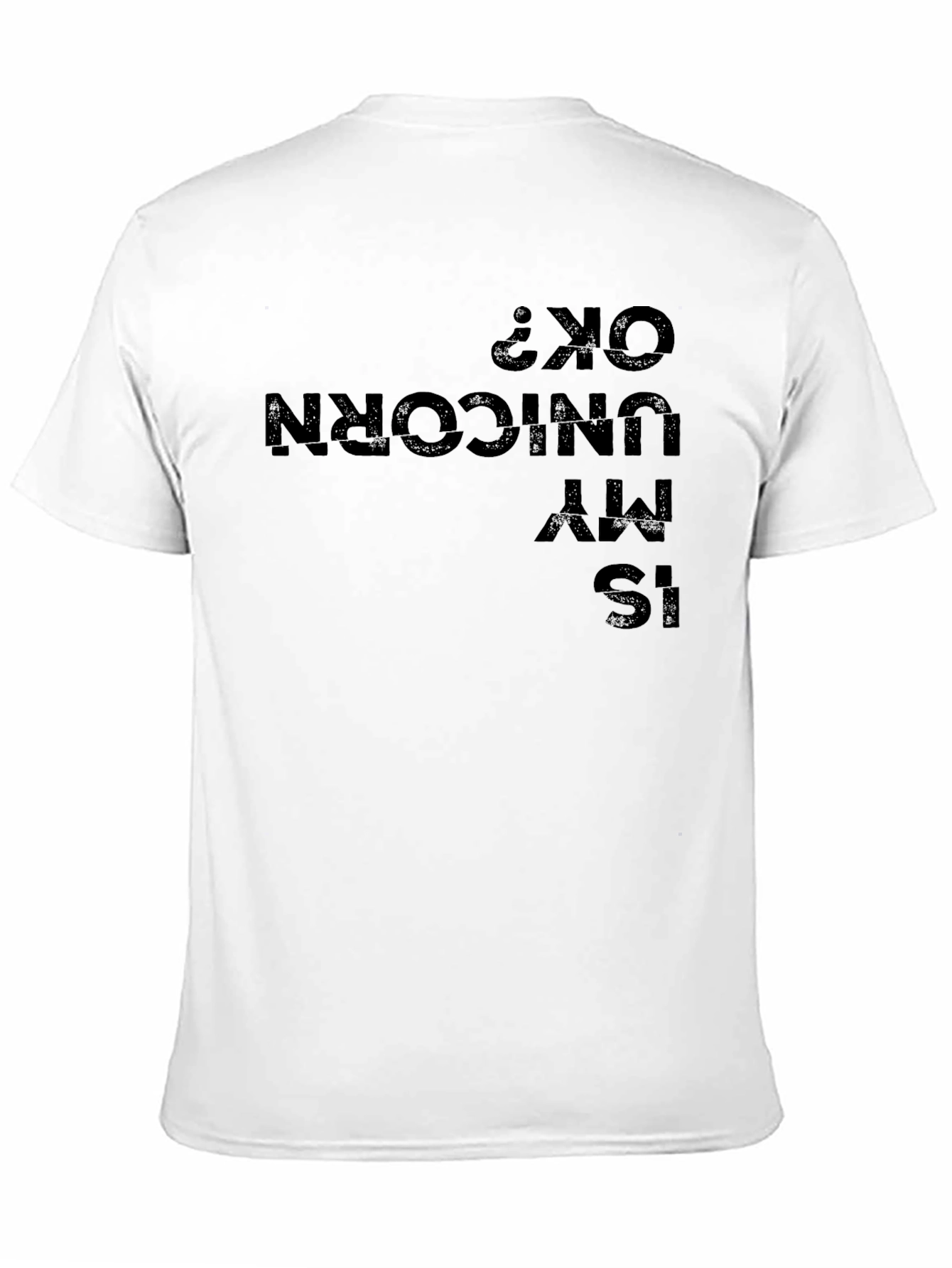 Black Is My Unicorn OK? Graphic Print Tee - Black view 11