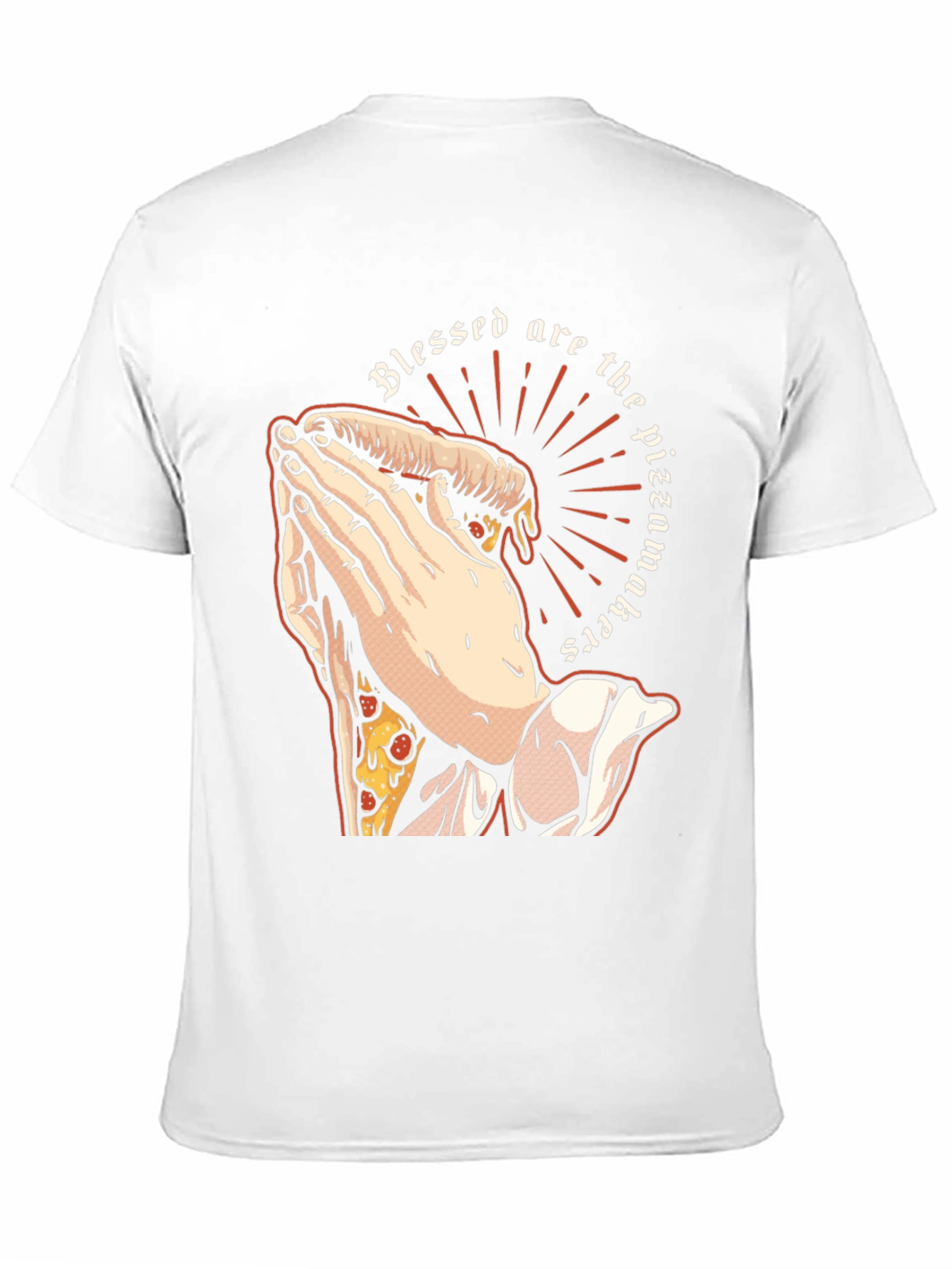 Black Blessed Pizzamakers T-Shirt - Novelty Graphic Tee view 11