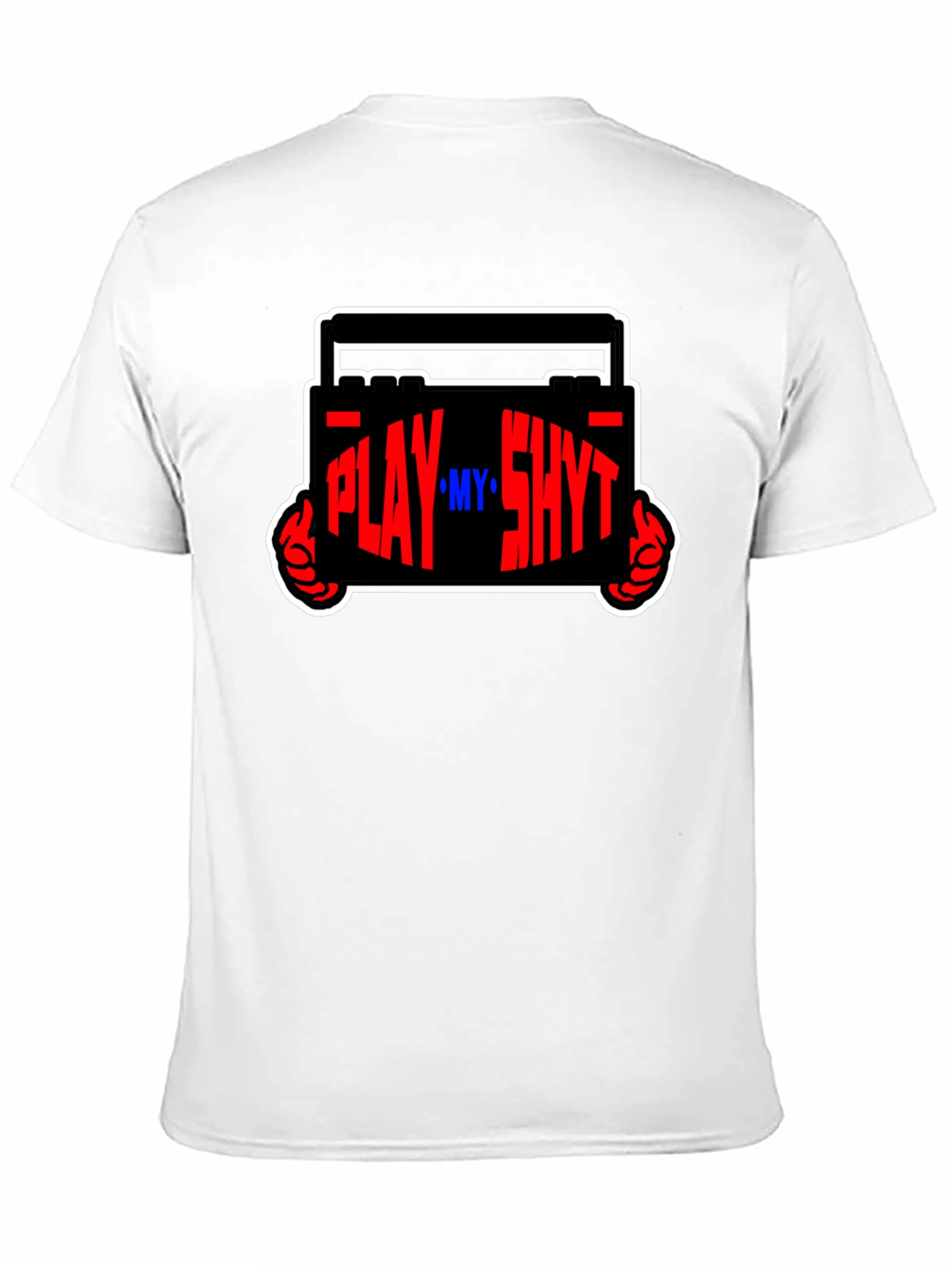 Black Play My Sh*t Black Graphic Tee view 11