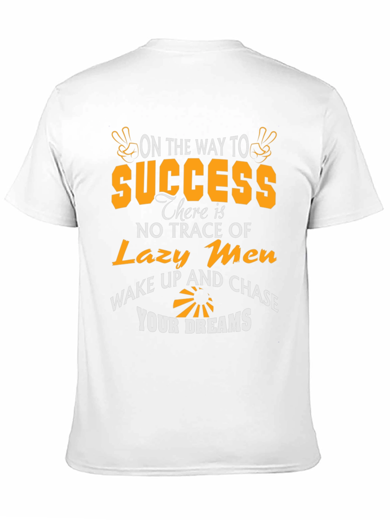 Black Success Graphic T-Shirt - Wake Up and Chase Your Dreams view 11