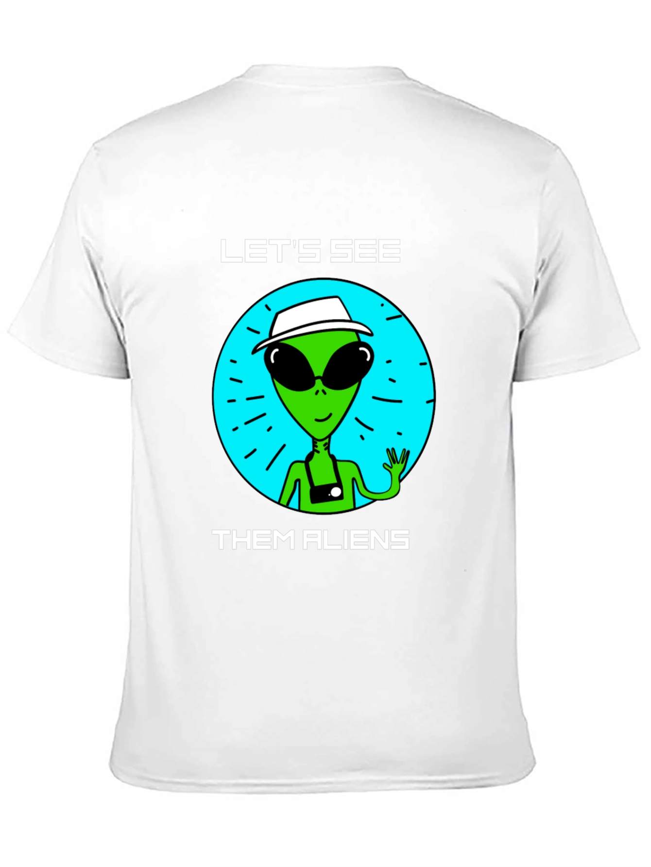 Black Let's See Them Aliens T-Shirt view 11